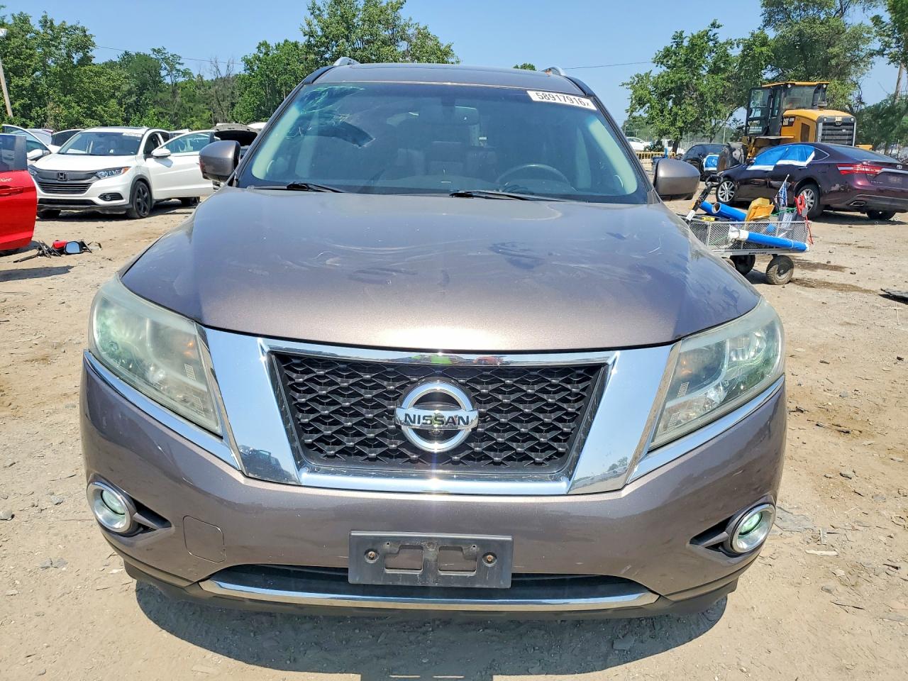 2013 Nissan Pathfinder S Brown vin: 5N1AR2MM4DC674090
