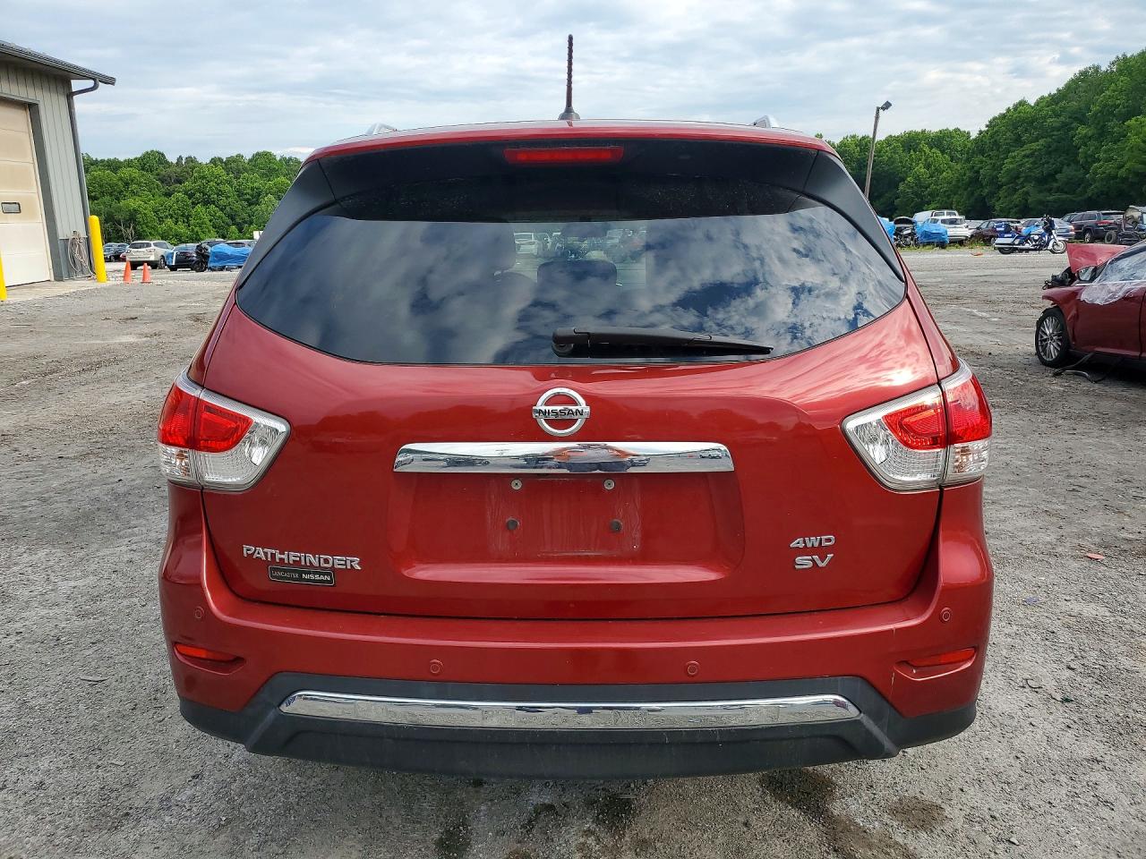 2013 Nissan Pathfinder S Red vin: 5N1AR2MM4DC683405