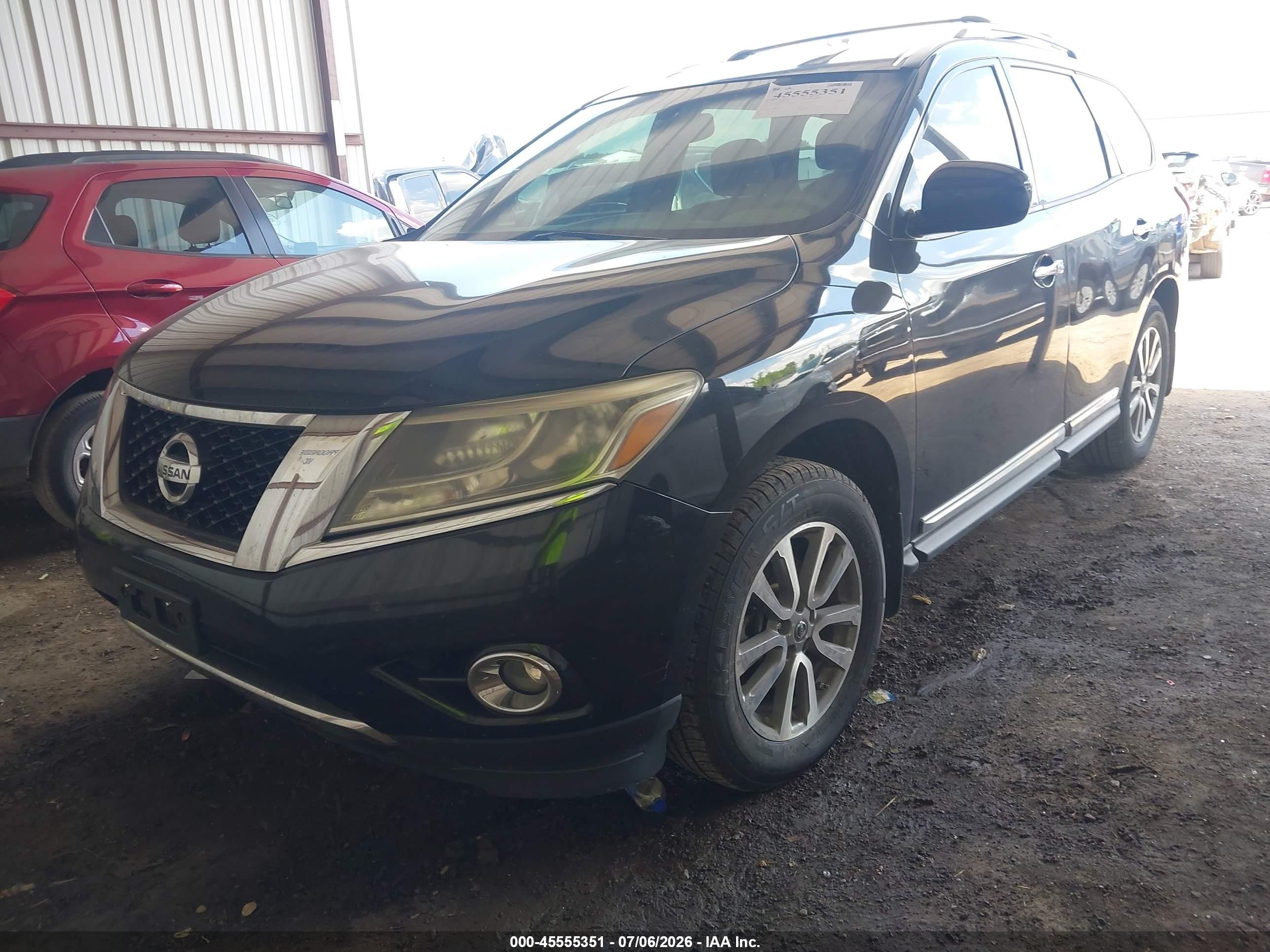 2013 Nissan Pathfinder Sl Black vin: 5N1AR2MM4DC684439