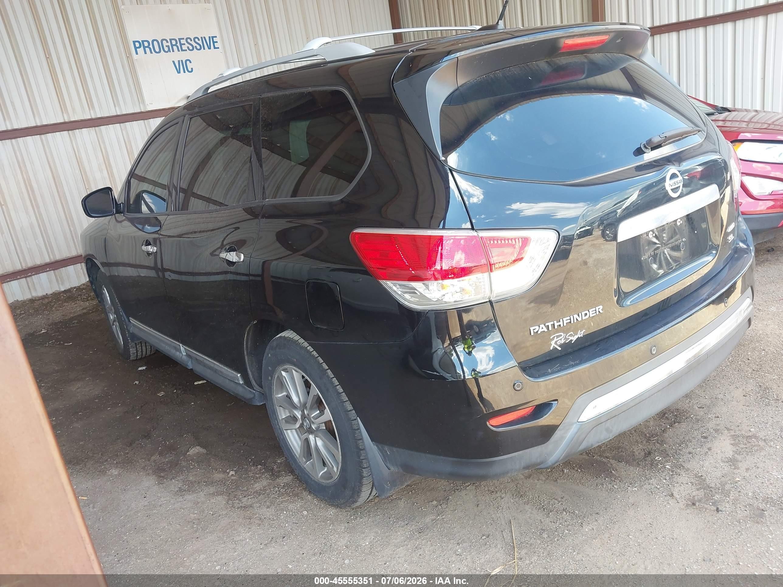 2013 Nissan Pathfinder Sl Black vin: 5N1AR2MM4DC684439
