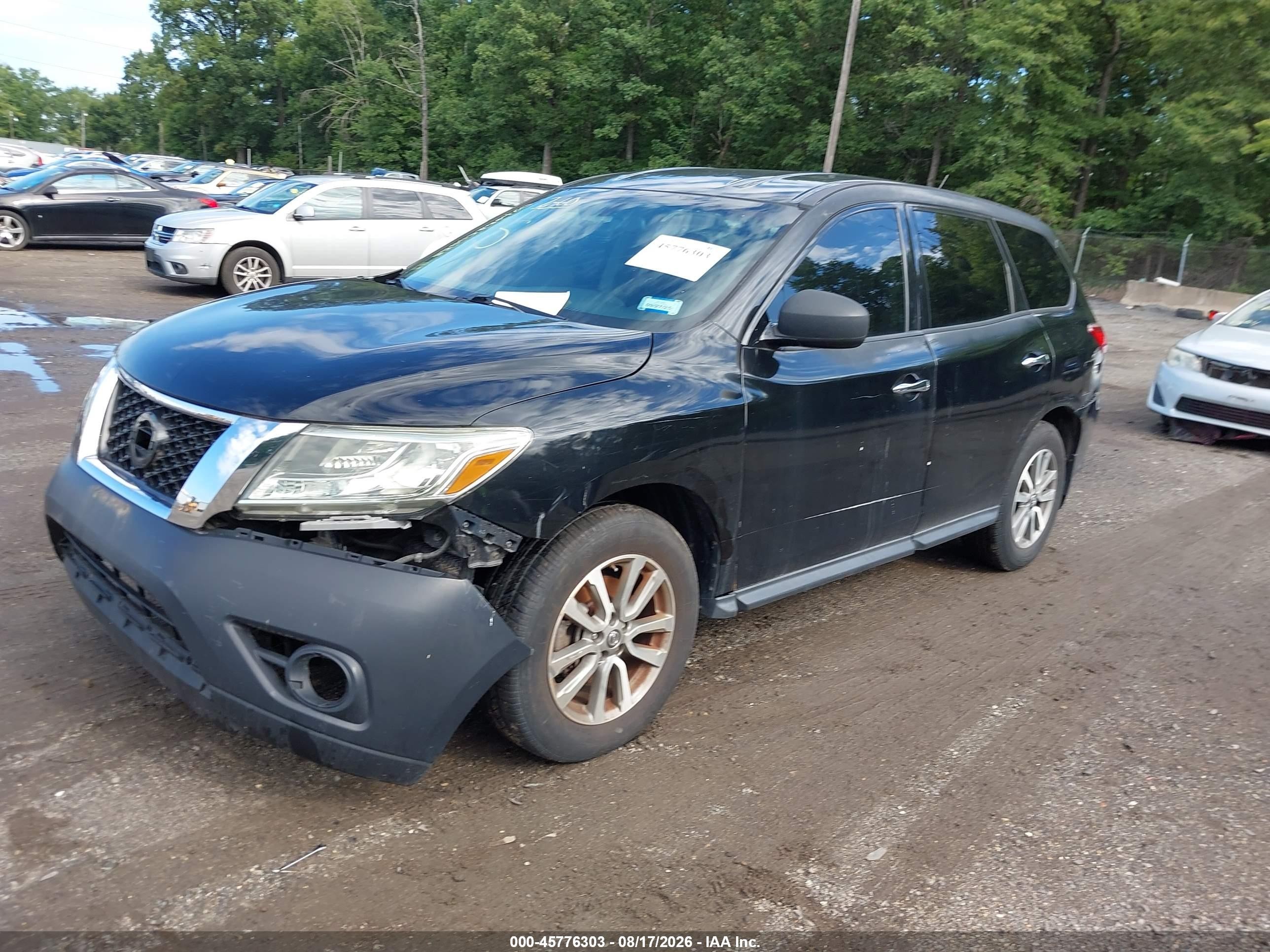 2013 Nissan Pathfinder S Черный vin: 5N1AR2MM4DC687468