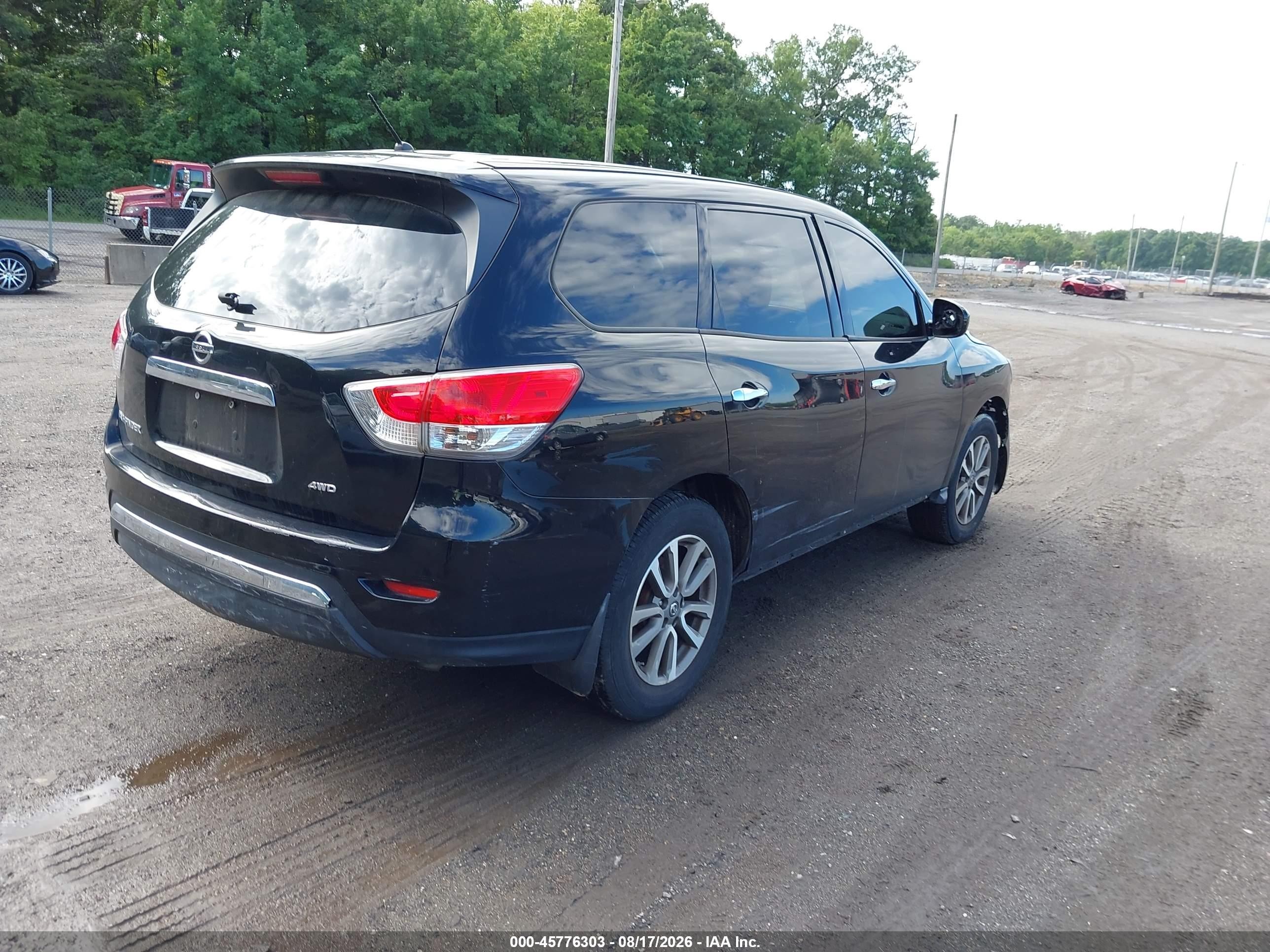 2013 Nissan Pathfinder S Черный vin: 5N1AR2MM4DC687468