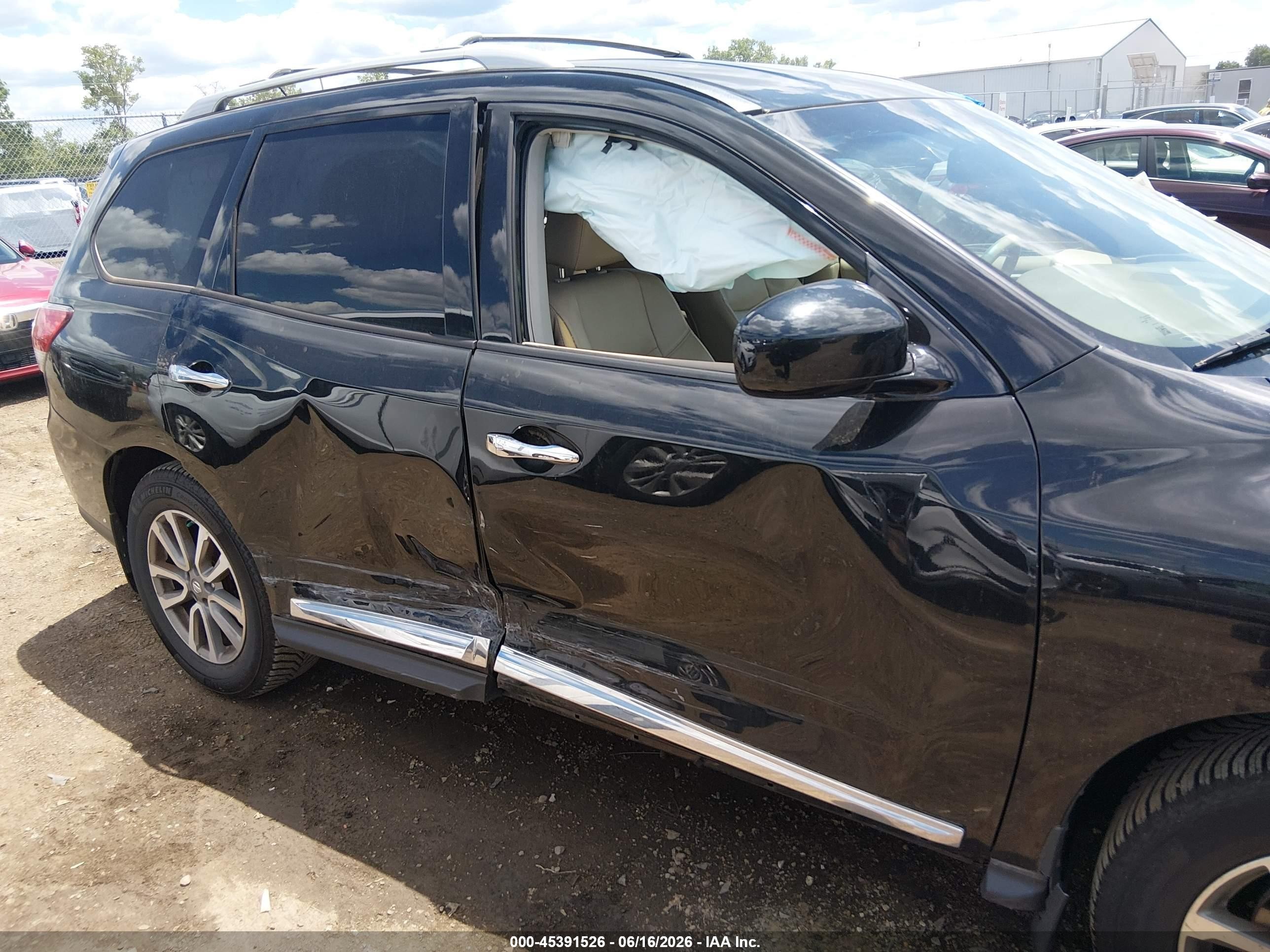2013 Nissan Pathfinder Sl Black vin: 5N1AR2MM4DC688877