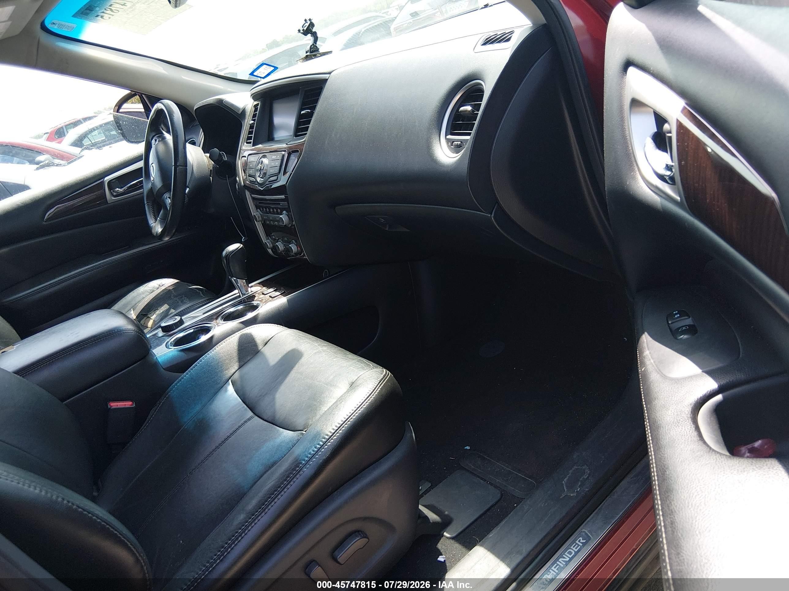 2014 Nissan Pathfinder Sl Red vin: 5N1AR2MM4EC608415