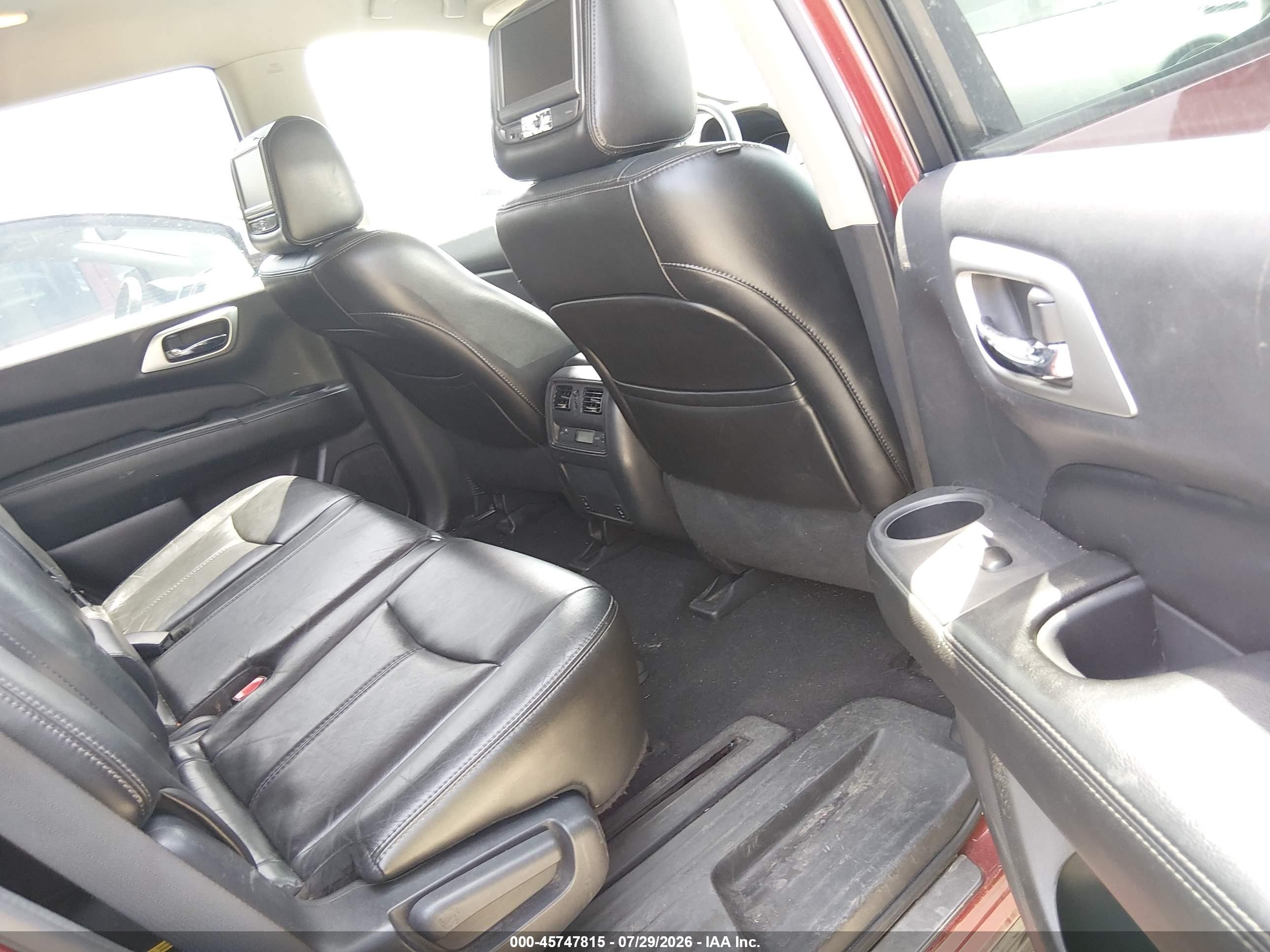 2014 Nissan Pathfinder Sl Red vin: 5N1AR2MM4EC608415