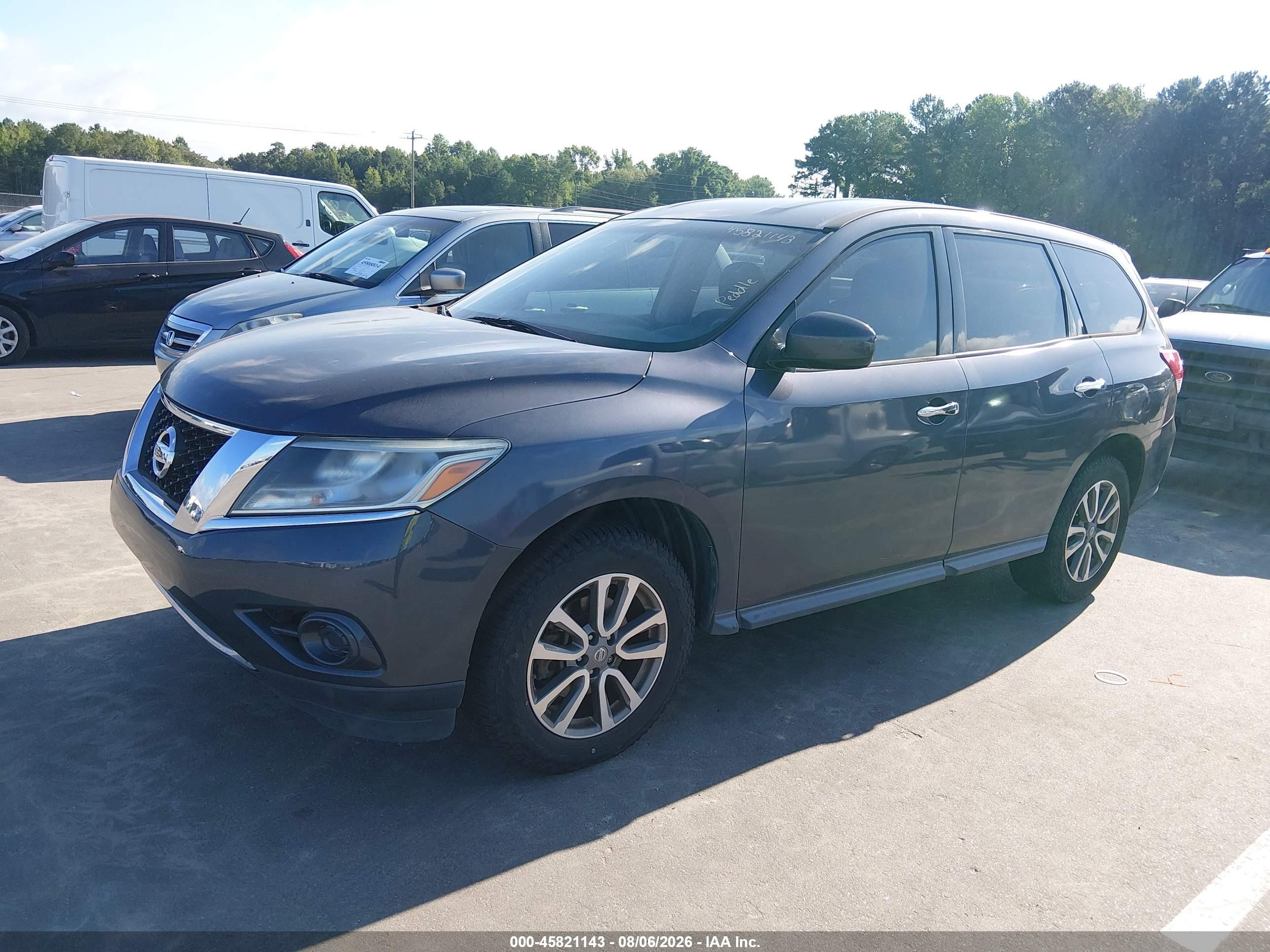 2014 Nissan Pathfinder S Gray vin: 5N1AR2MM4EC623352