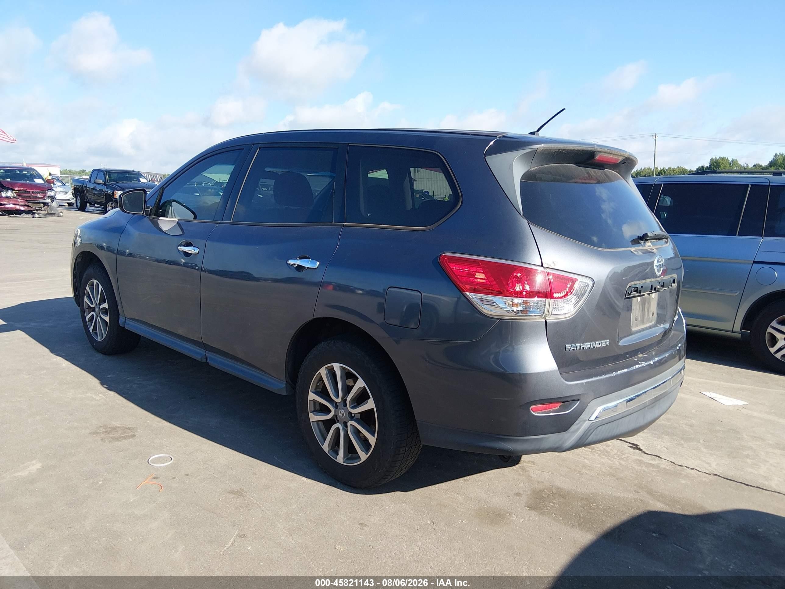 2014 Nissan Pathfinder S Gray vin: 5N1AR2MM4EC623352