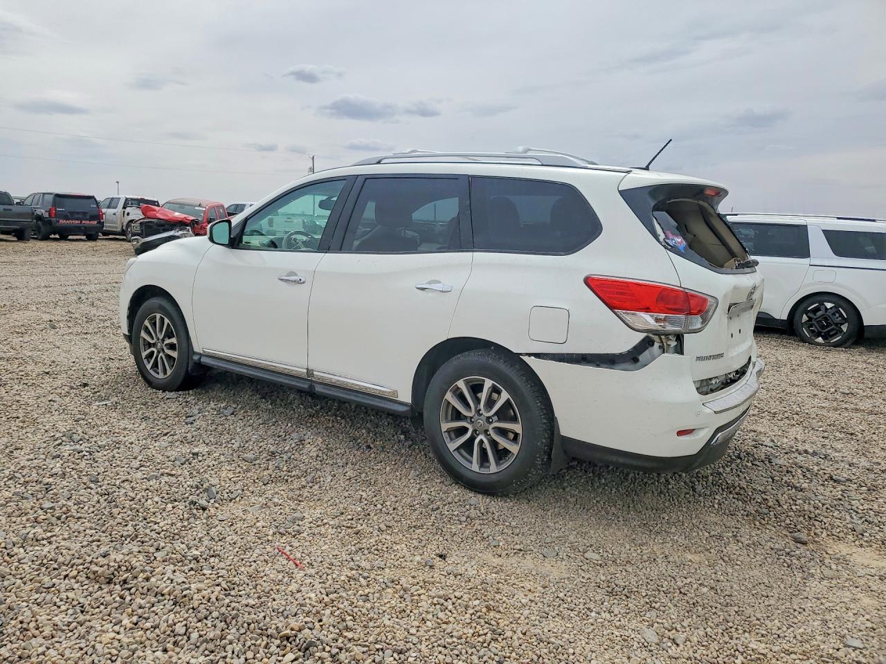 2014 Nissan Pathfinder Sl White vin: 5N1AR2MM4EC626851
