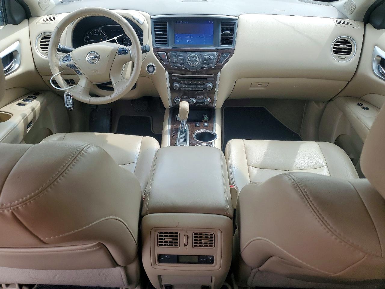 2014 Nissan Pathfinder Sl White vin: 5N1AR2MM4EC626851