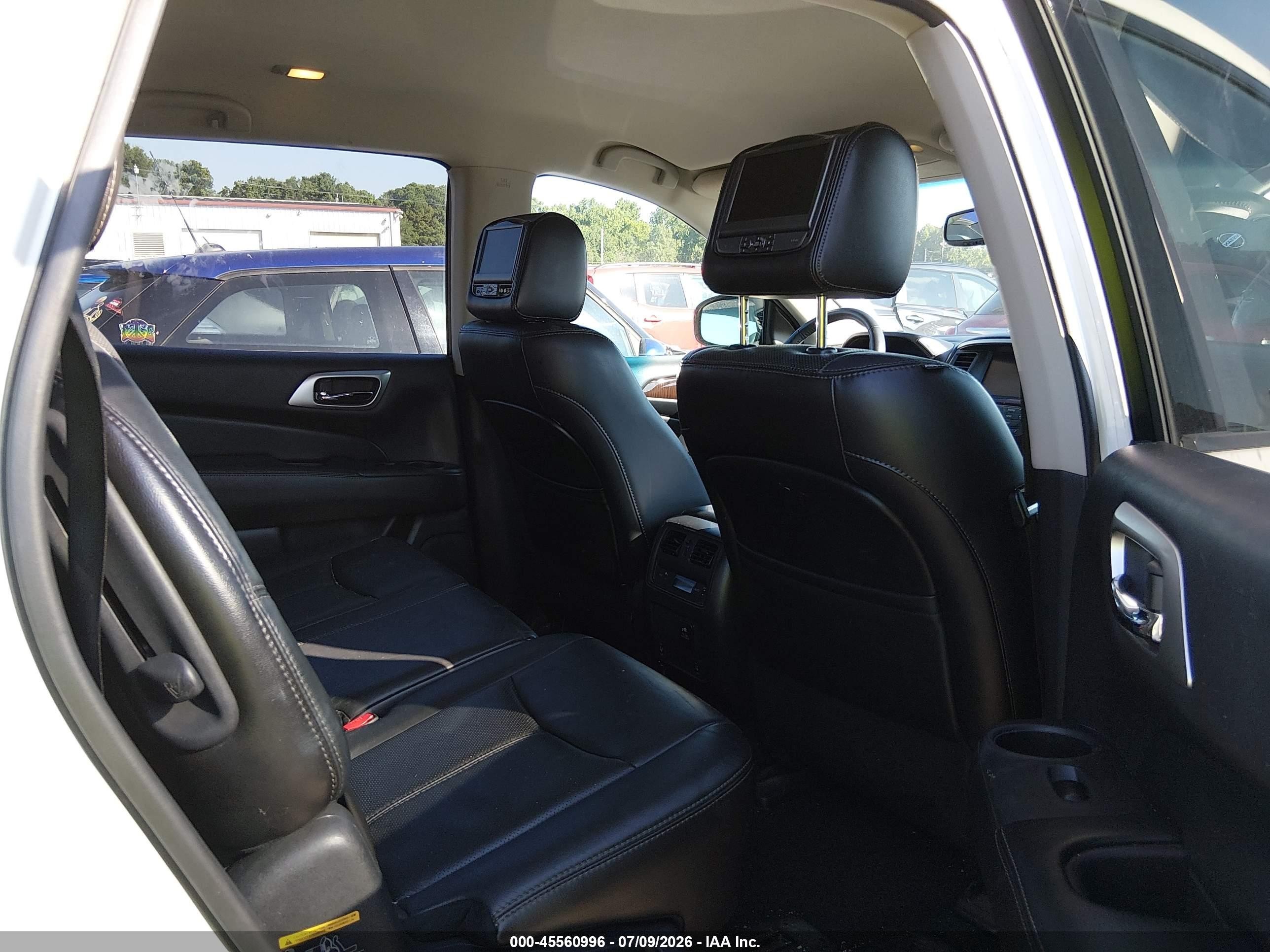2014 Nissan Pathfinder Platinum White vin: 5N1AR2MM4EC633900