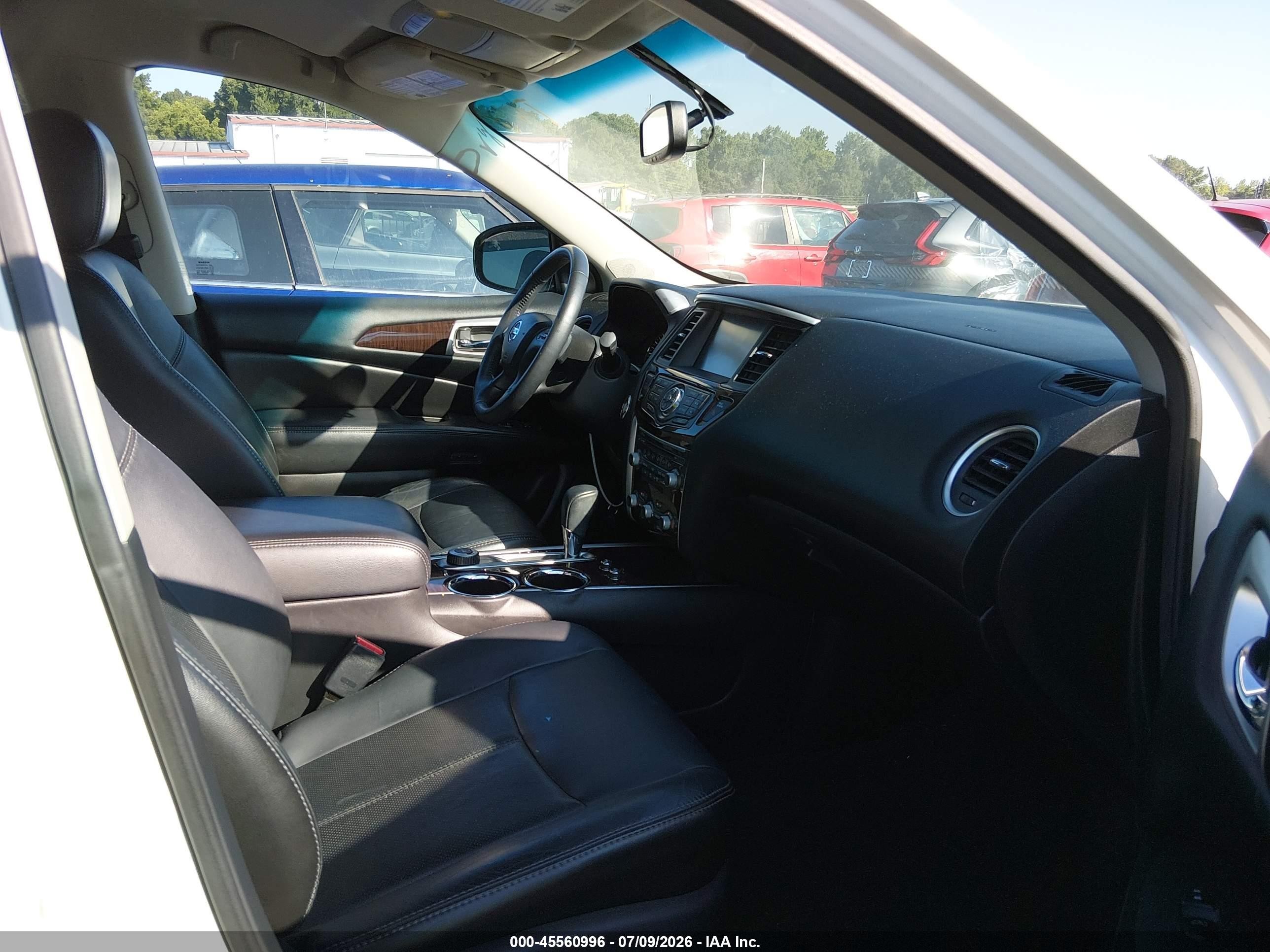 2014 Nissan Pathfinder Platinum White vin: 5N1AR2MM4EC633900