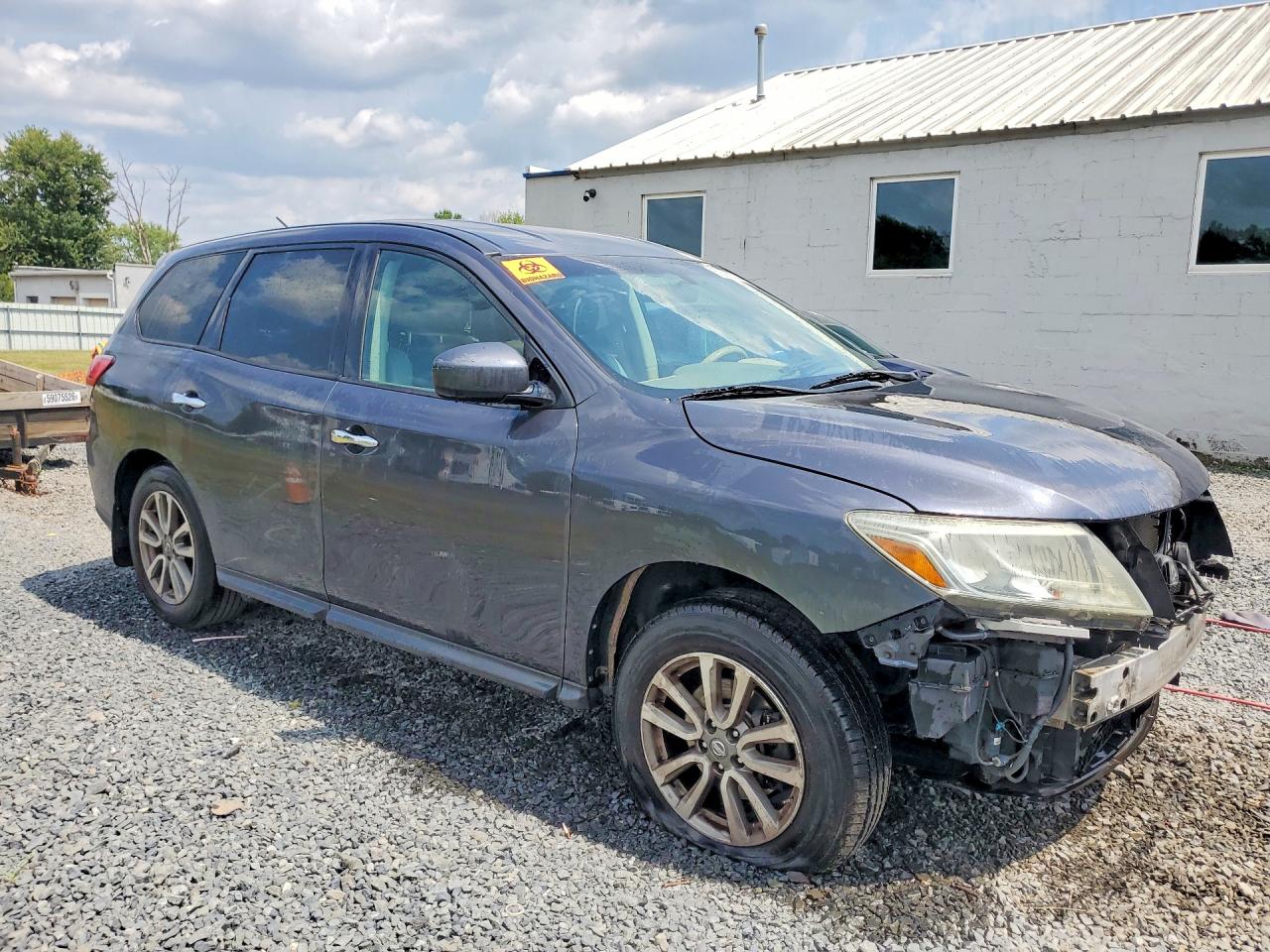 2014 Nissan Pathfinder S Gray vin: 5N1AR2MM4EC654830