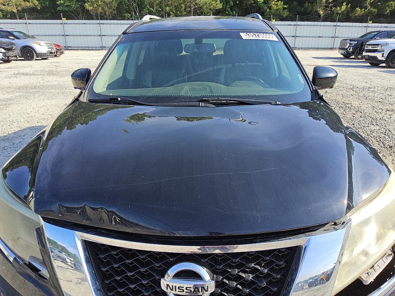2014 Nissan Pathfinder S Black vin: 5N1AR2MM4EC692641 Damage: Hood, Multiple Scratches Light, 10 Or More