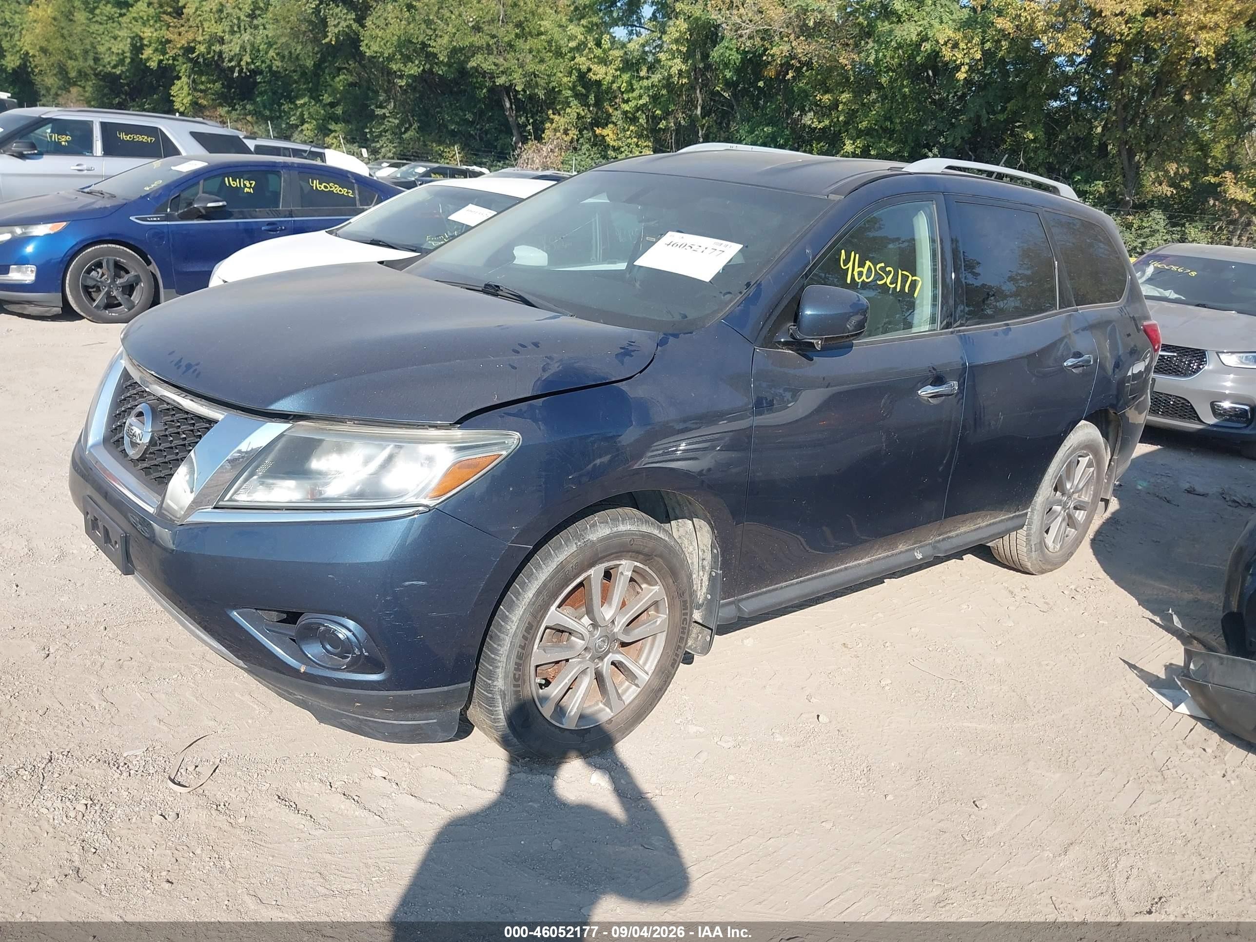 2014 Nissan Pathfinder Platinum/s/sl/sv Синий vin: 5N1AR2MM4EC694101