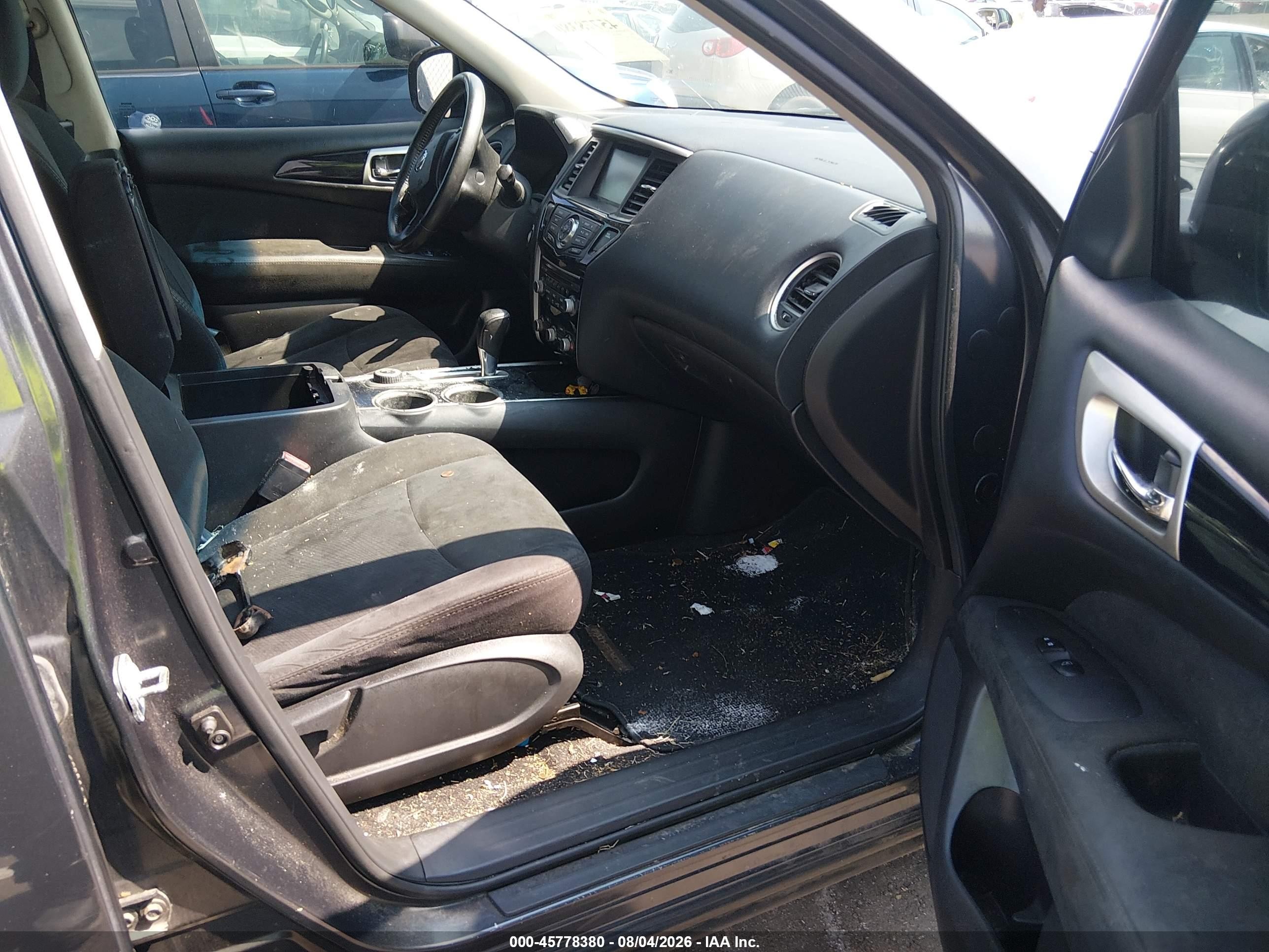 2014 Nissan Pathfinder Sv Blue vin: 5N1AR2MM4EC695524