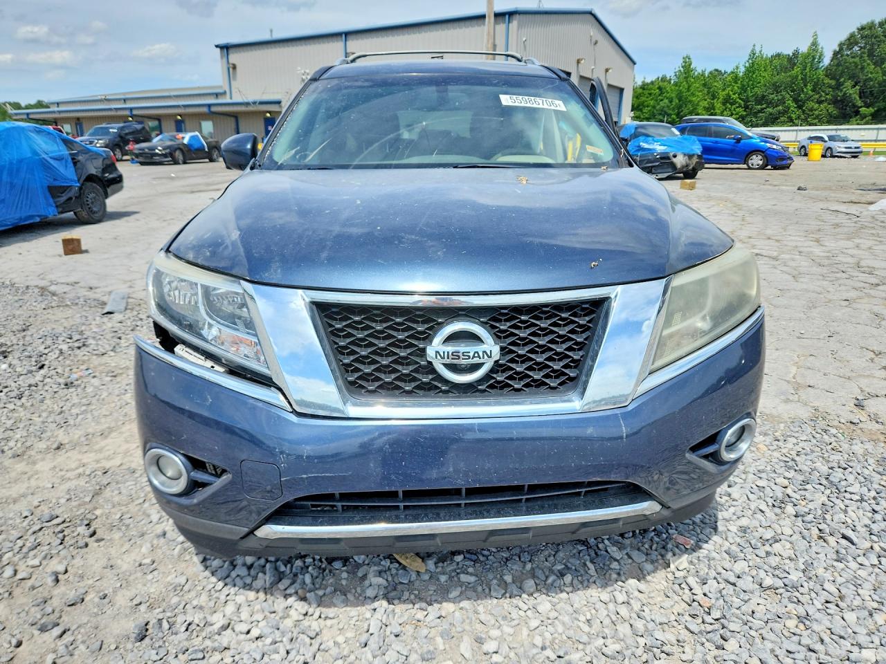 2014 Nissan Pathfinder S Blue vin: 5N1AR2MM4EC708546