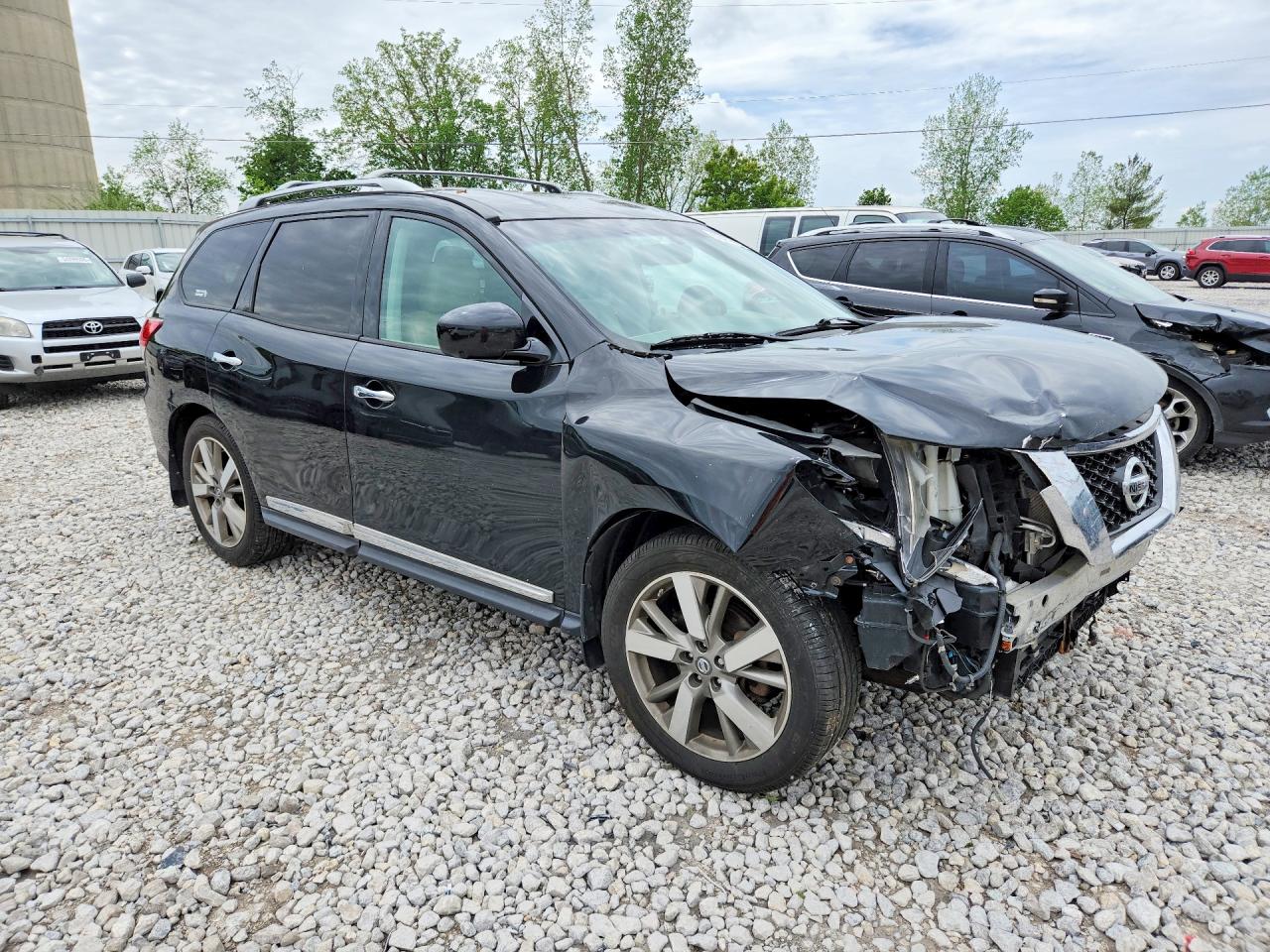 2014 Nissan Pathfinder Platinum Black vin: 5N1AR2MM4EC713004