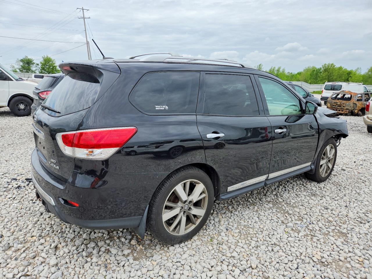 2014 Nissan Pathfinder Platinum Black vin: 5N1AR2MM4EC713004