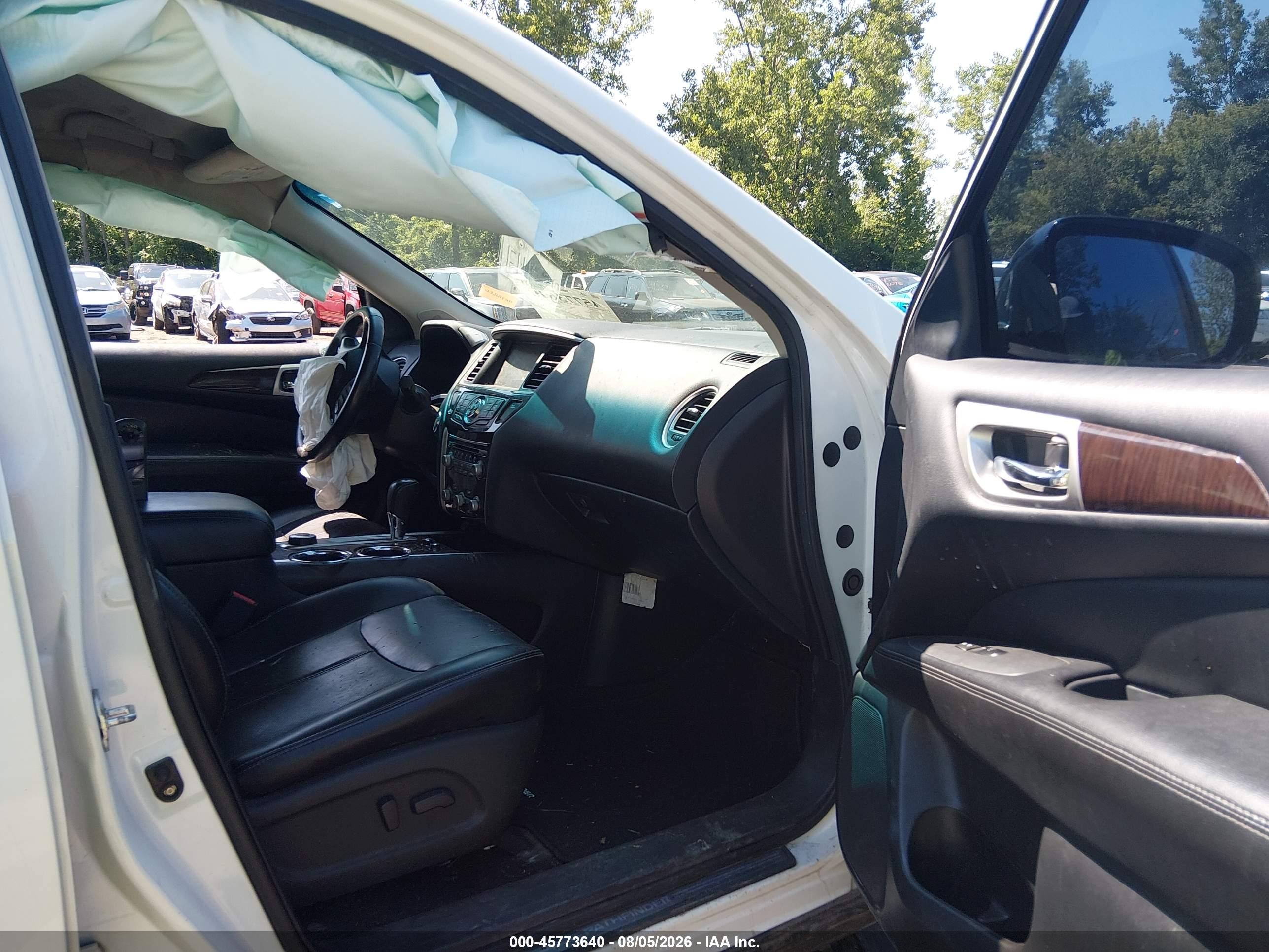 2014 Nissan Pathfinder Platinum Белый vin: 5N1AR2MM4EC714928