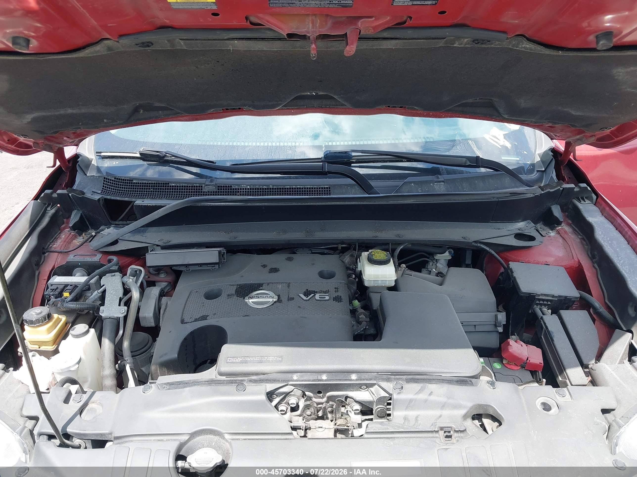 2014 Nissan Pathfinder Sl Красный vin: 5N1AR2MM4EC729574