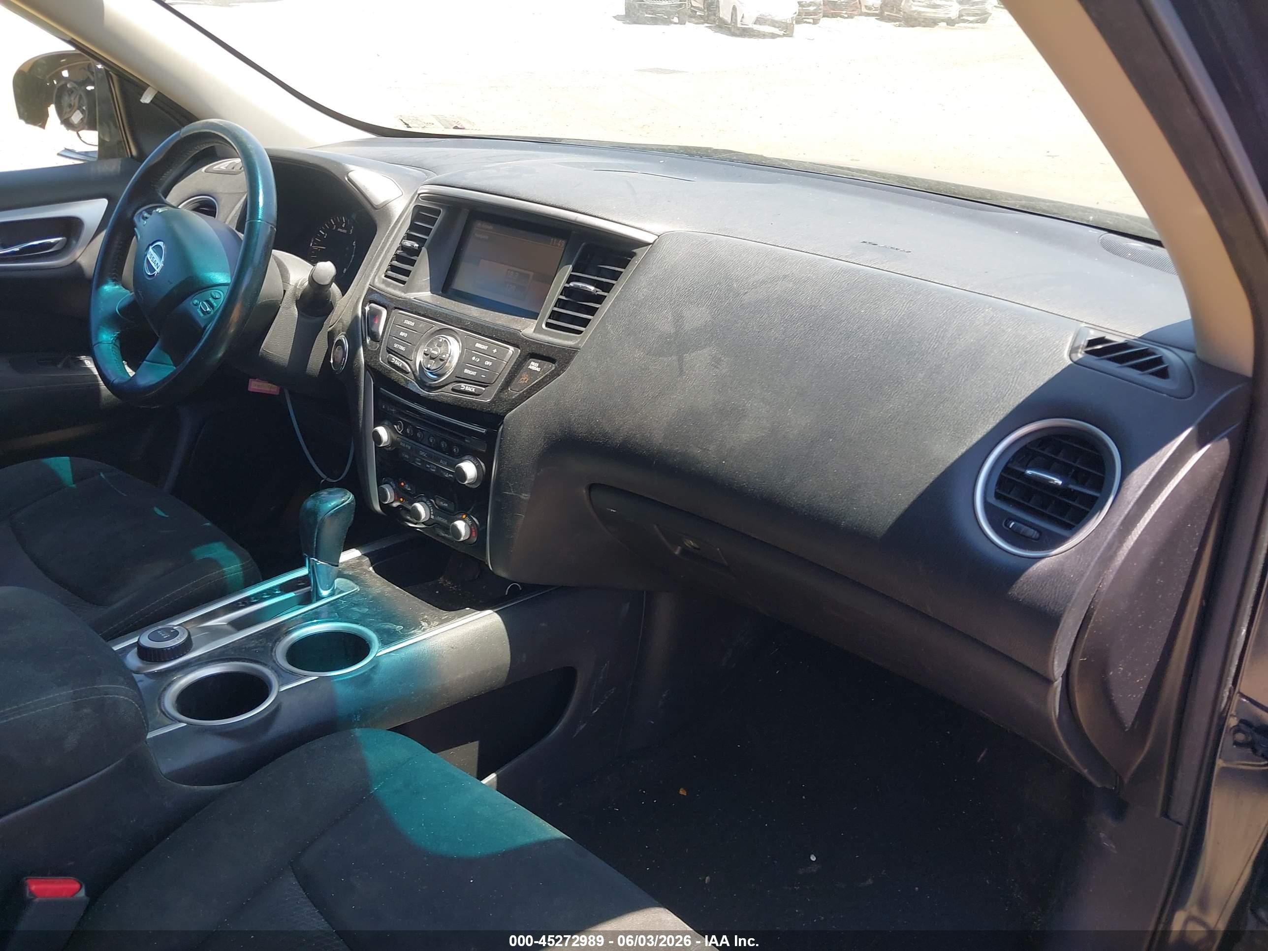 2014 Nissan Pathfinder Sv Blue vin: 5N1AR2MM4EC731499