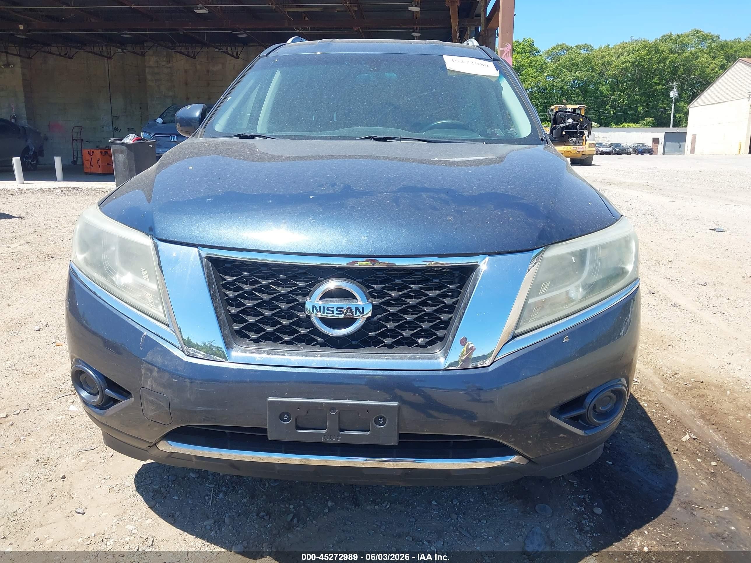 2014 Nissan Pathfinder Sv Blue vin: 5N1AR2MM4EC731499