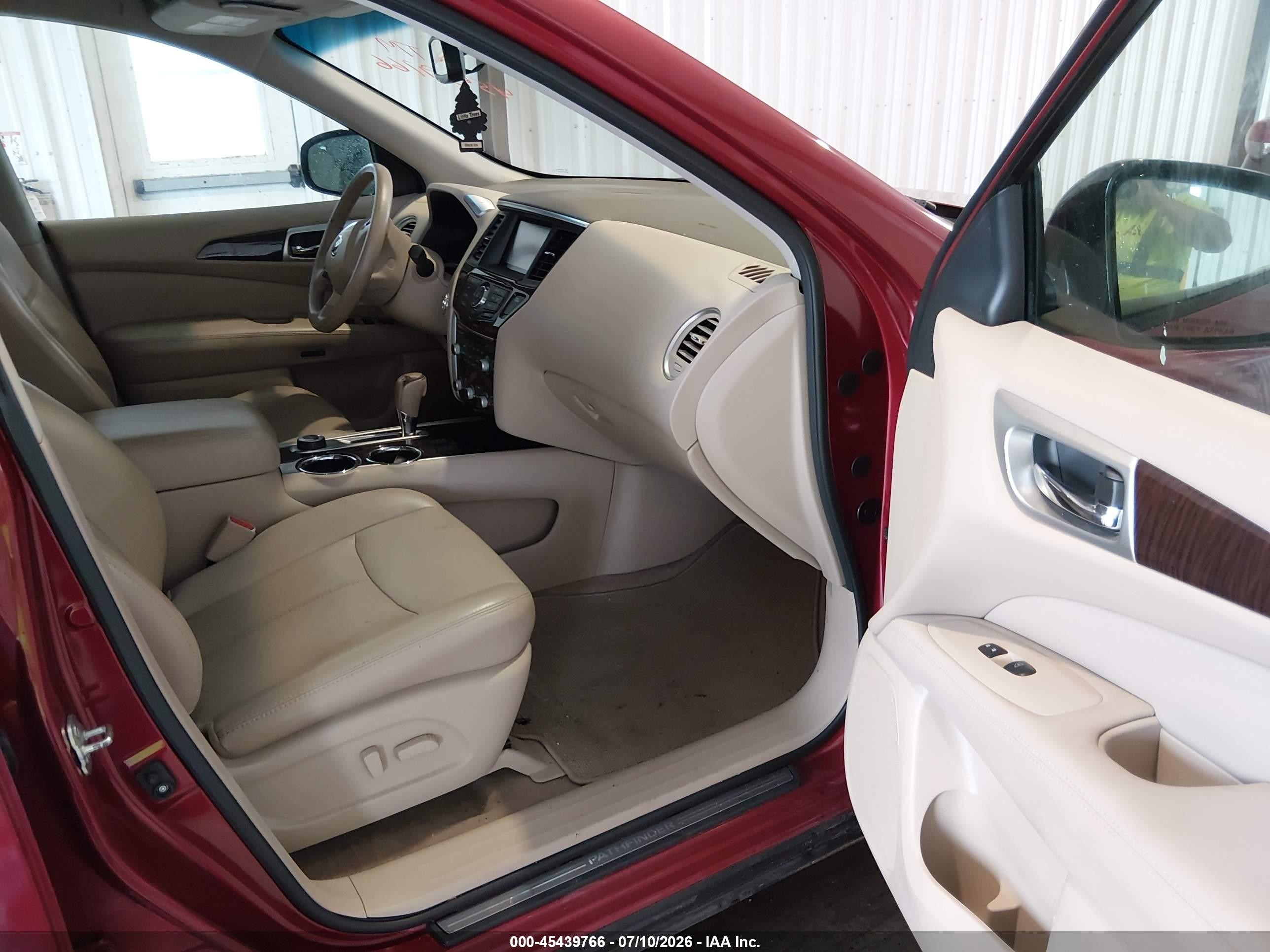 2014 Nissan Pathfinder Sl Red vin: 5N1AR2MM4EC733995