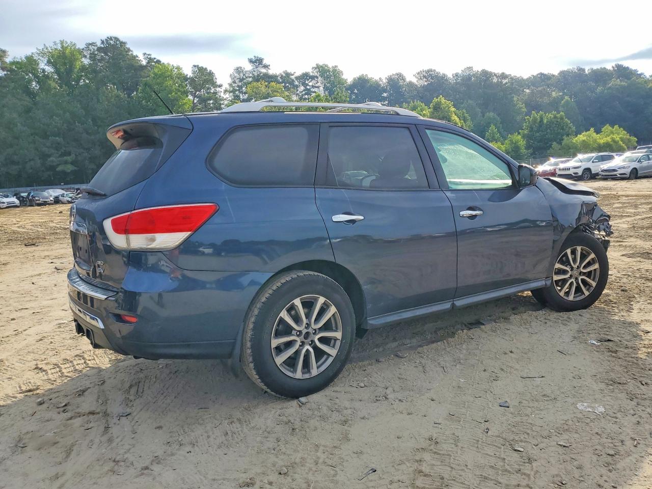 2015 Nissan Pathfinder Sv Blue vin: 5N1AR2MM4FC613003
