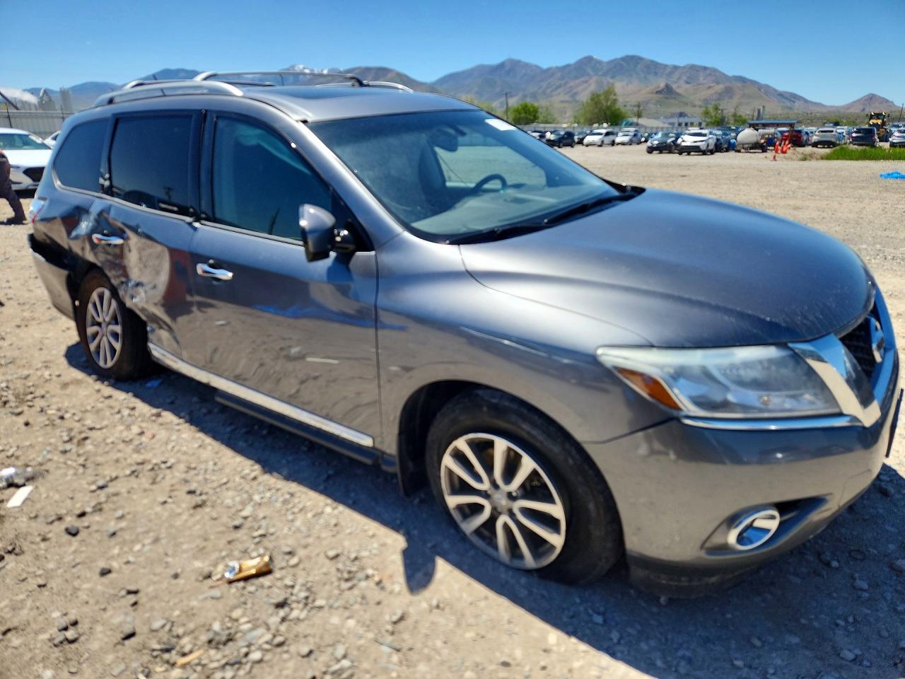 2015 Nissan Pathfinder Sl Gray vin: 5N1AR2MM4FC617455