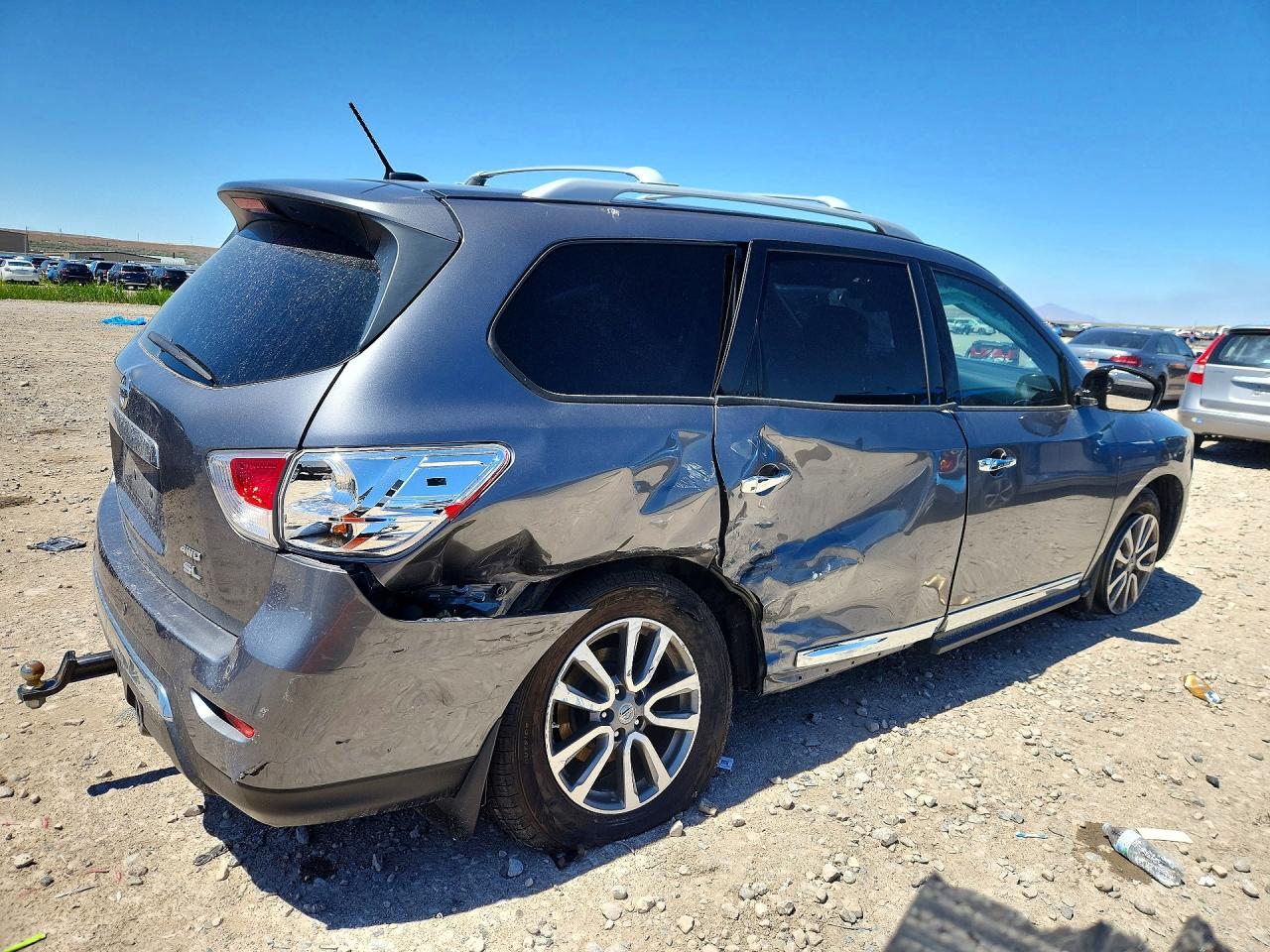 2015 Nissan Pathfinder Sl Gray vin: 5N1AR2MM4FC617455