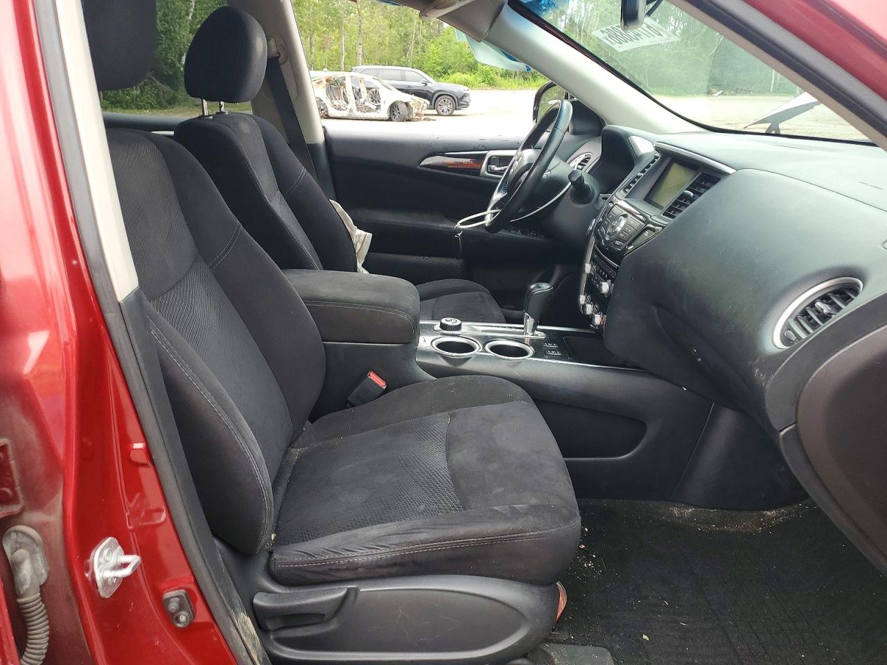 2015 Nissan Pathfinder S Red vin: 5N1AR2MM4FC629685