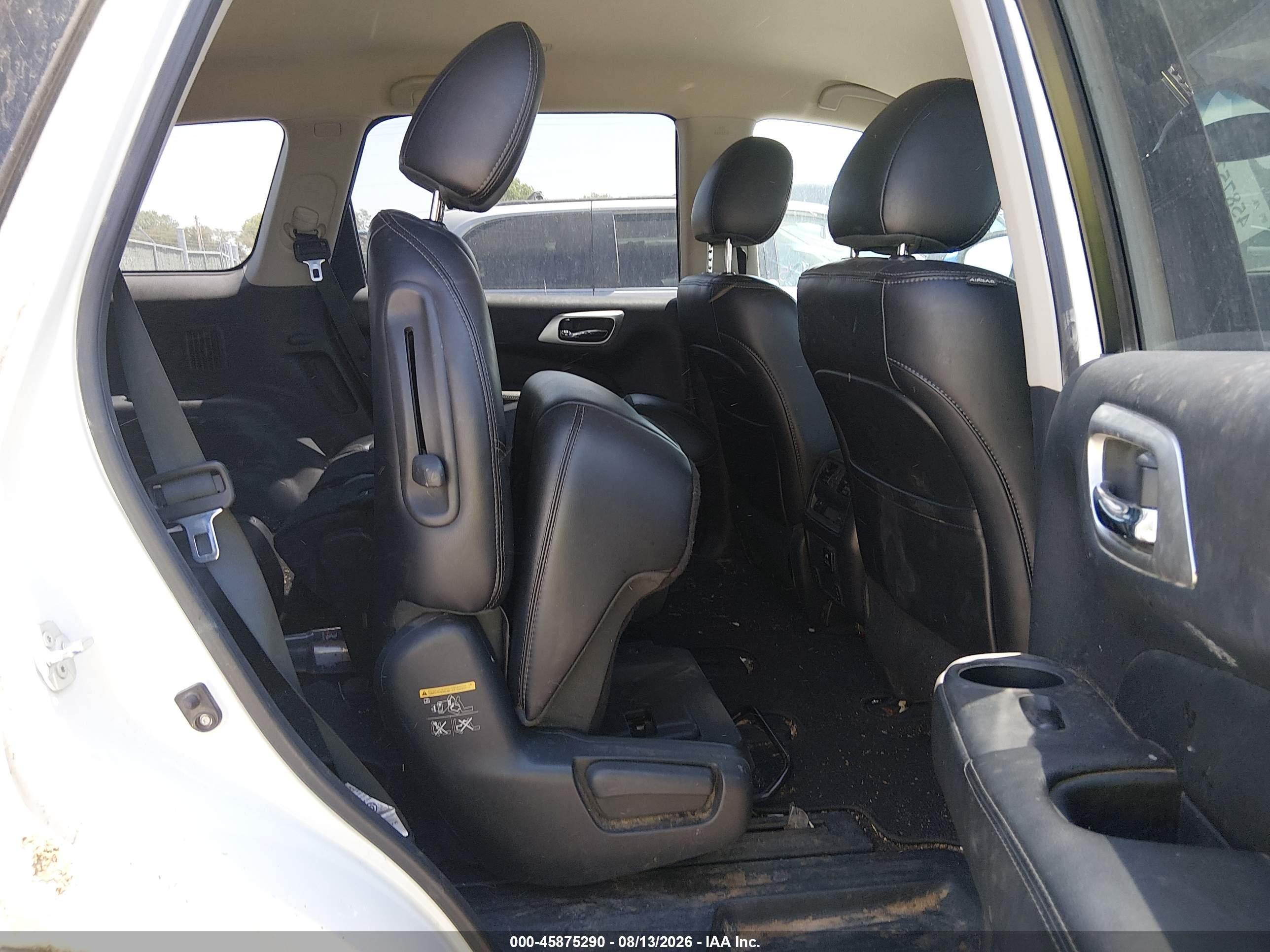 2015 Nissan Pathfinder Sl White vin: 5N1AR2MM4FC630979
