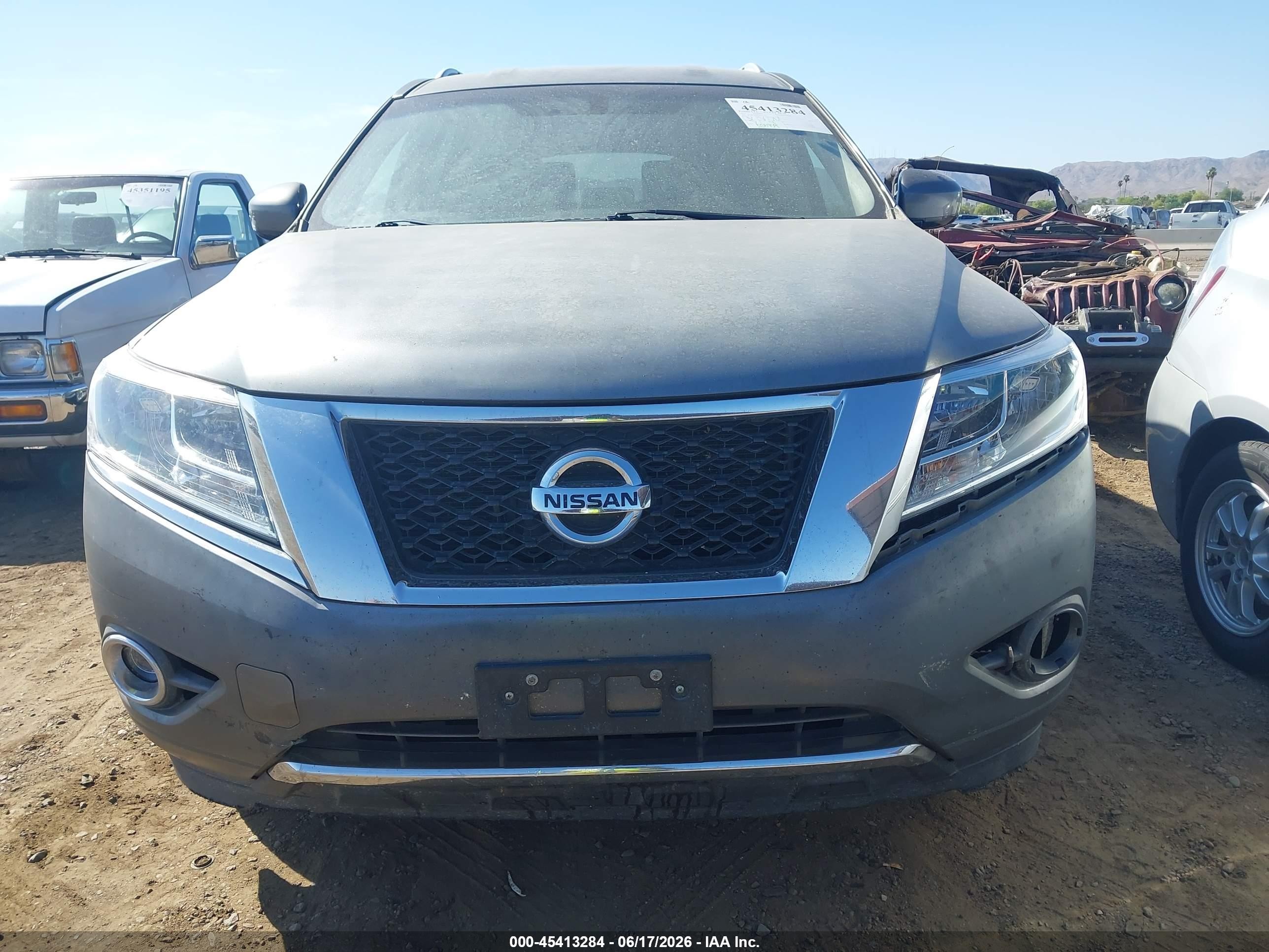 2015 Nissan Pathfinder Platinum/s/sl/sv Gray vin: 5N1AR2MM4FC653131