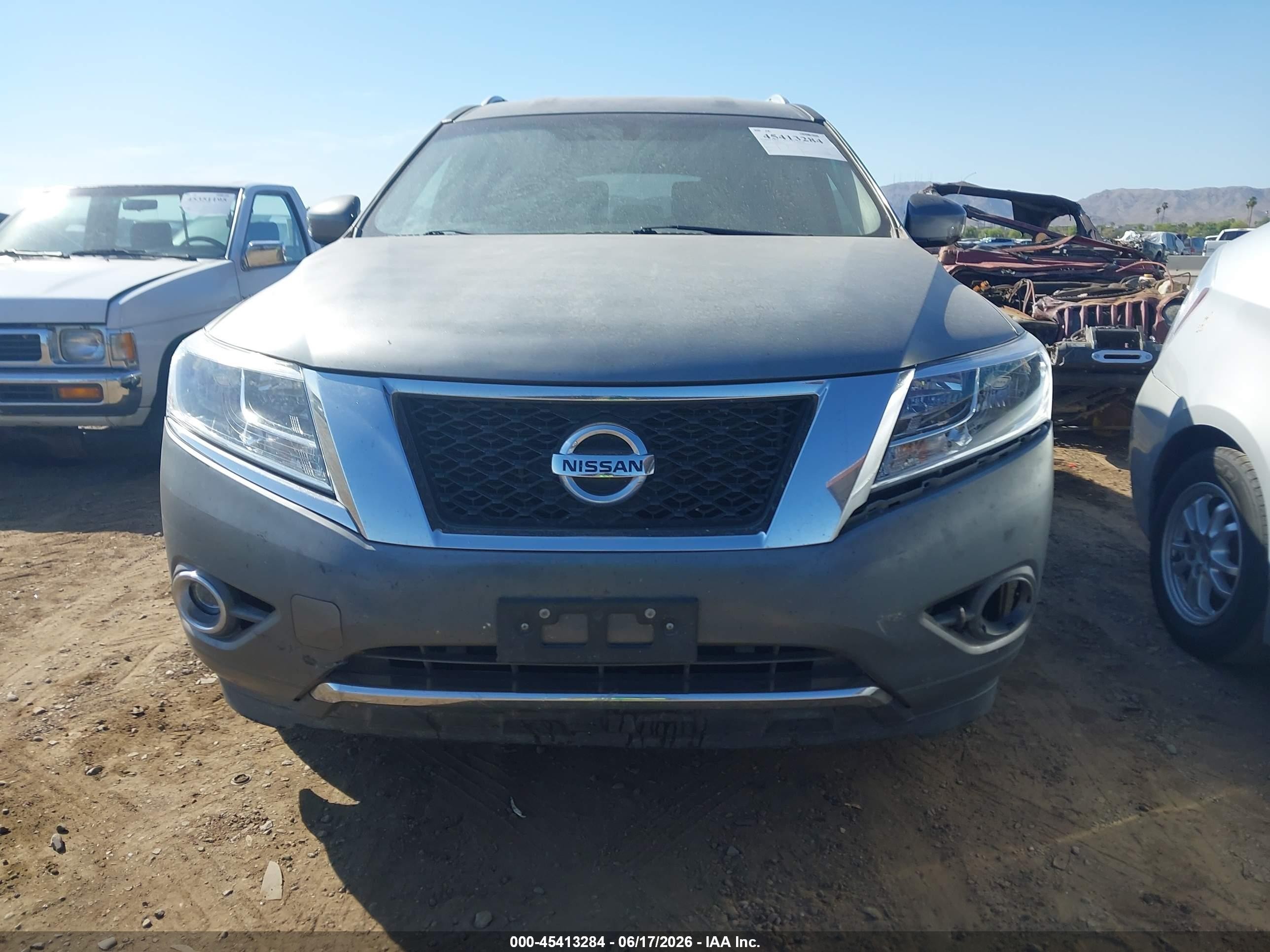 2015 Nissan Pathfinder Platinum/s/sl/sv Gray vin: 5N1AR2MM4FC653131