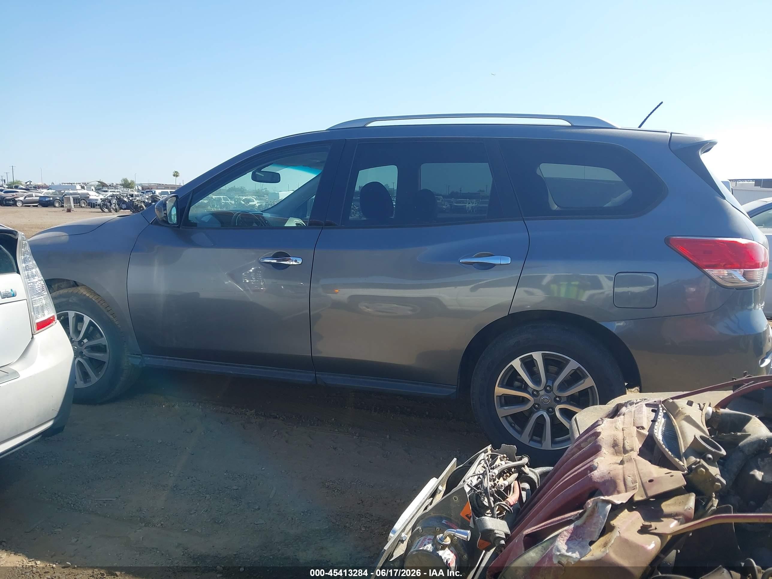 2015 Nissan Pathfinder Platinum/s/sl/sv Gray vin: 5N1AR2MM4FC653131