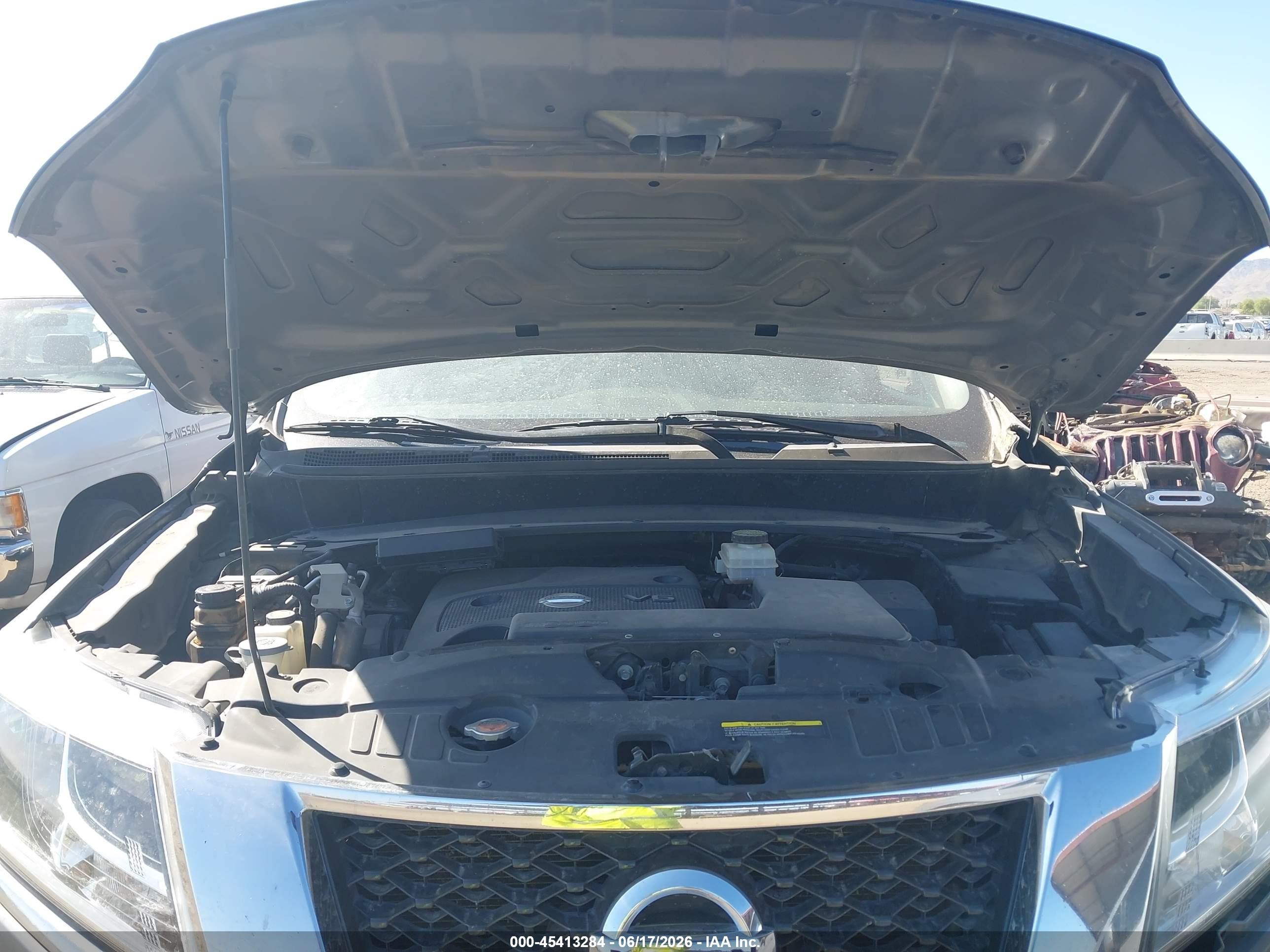 2015 Nissan Pathfinder Platinum/s/sl/sv Gray vin: 5N1AR2MM4FC653131