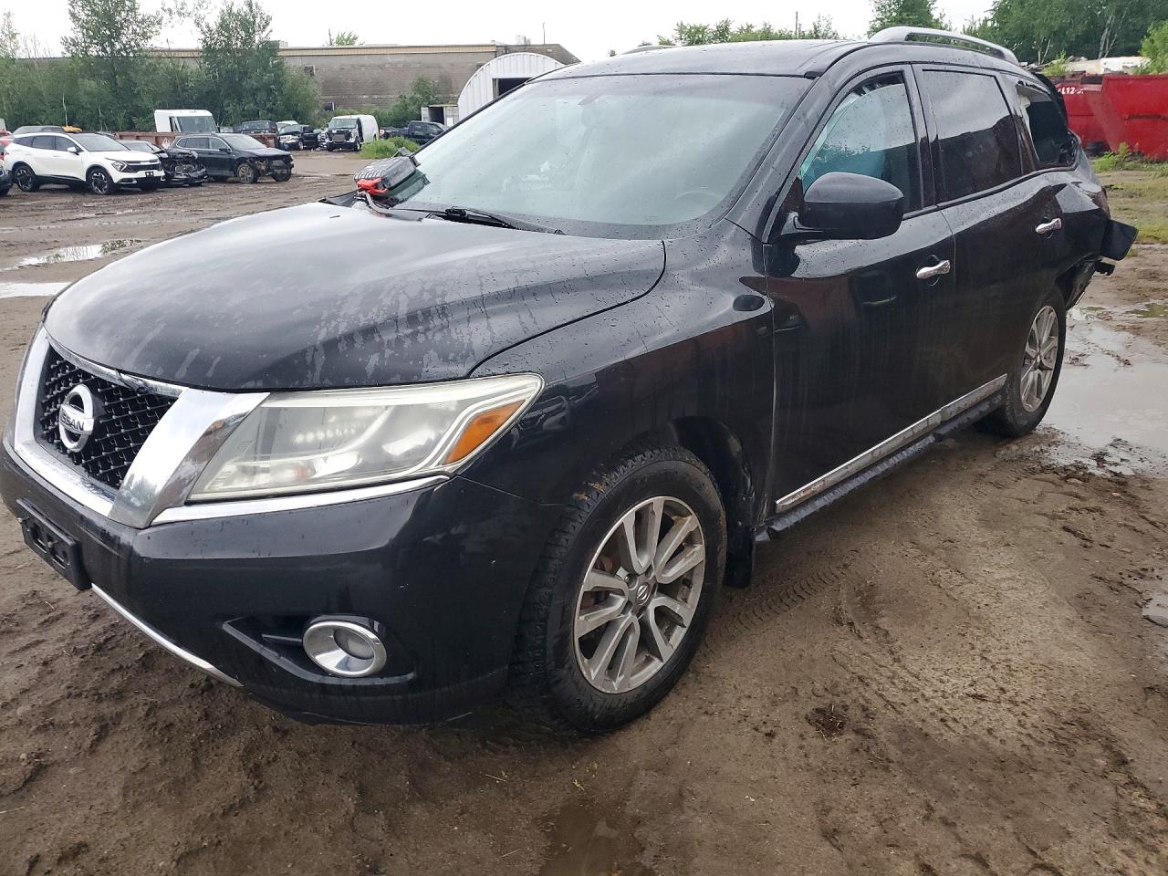 2015 Nissan Pathfinder S Black vin: 5N1AR2MM4FC664646