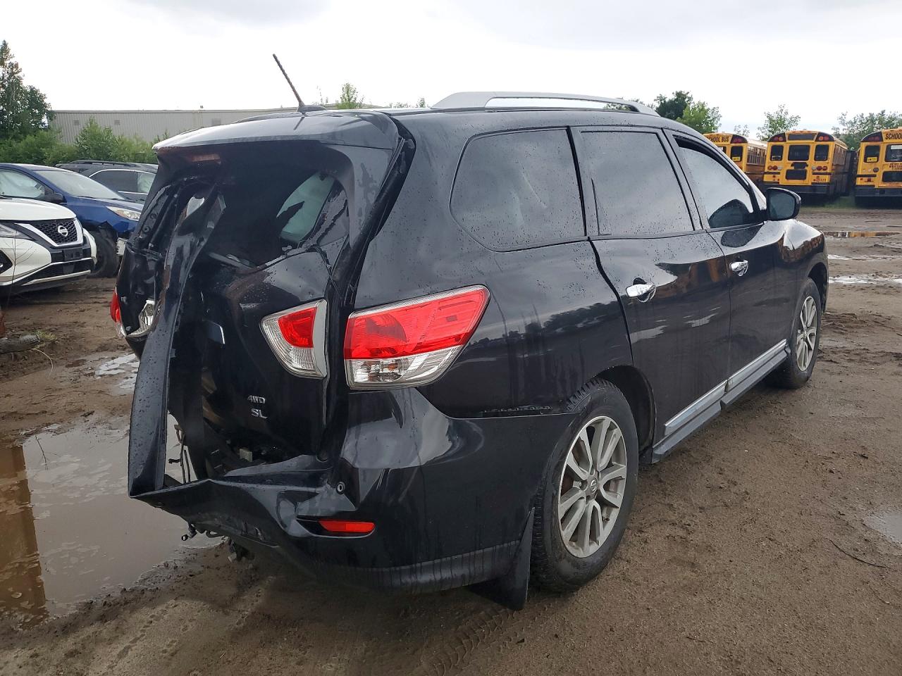 2015 Nissan Pathfinder S Black vin: 5N1AR2MM4FC664646
