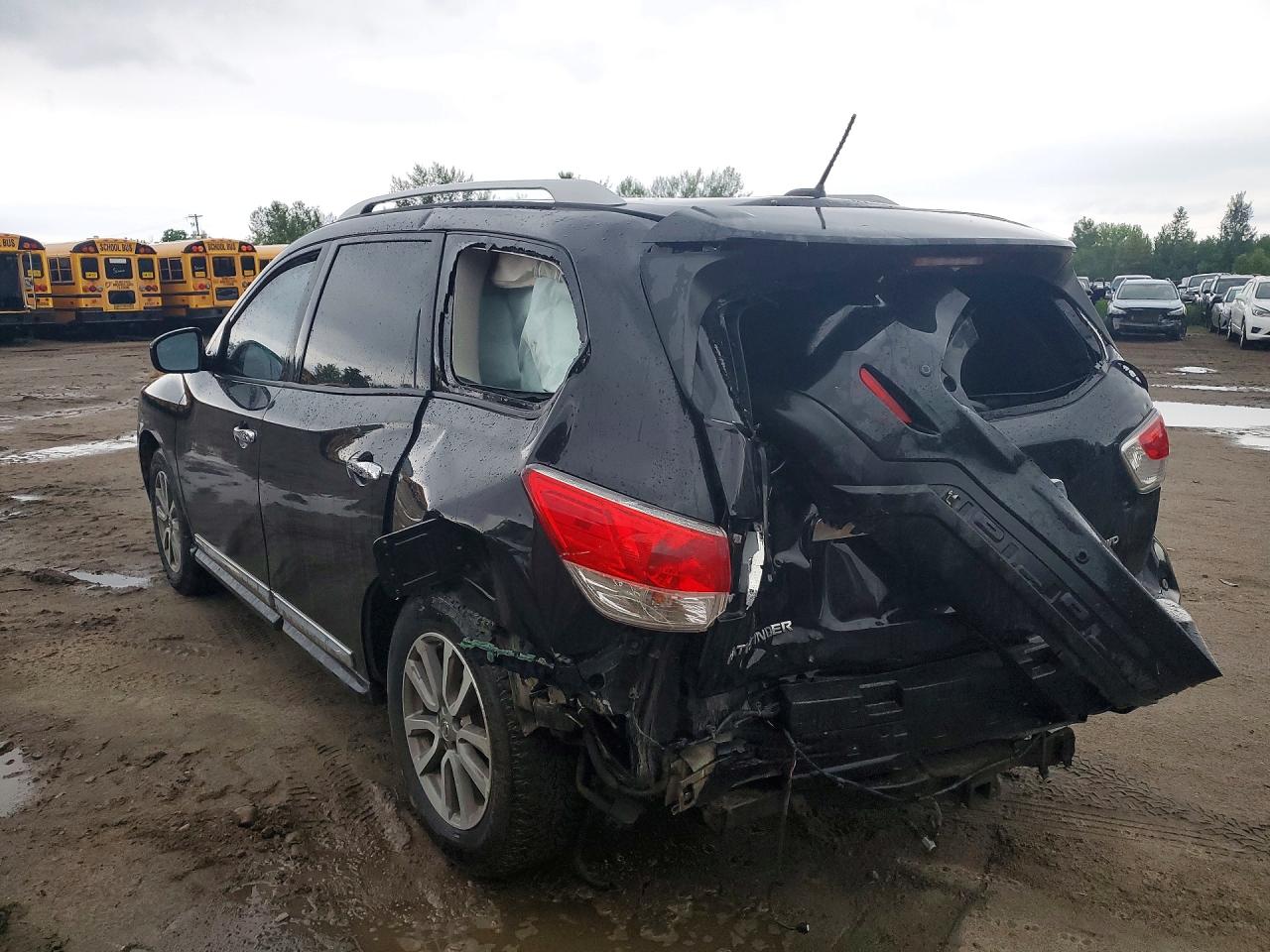 2015 Nissan Pathfinder S Black vin: 5N1AR2MM4FC664646