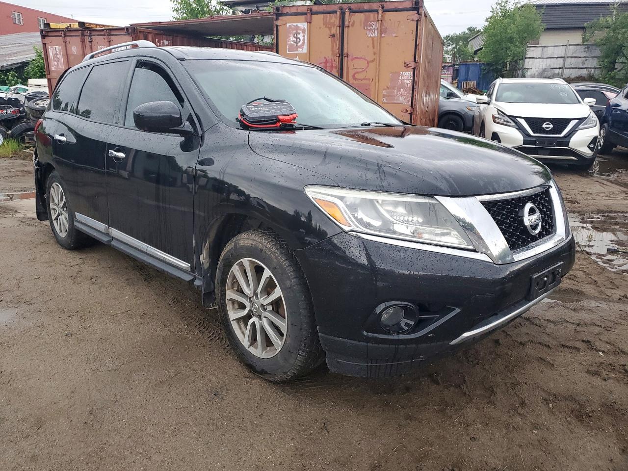 2015 Nissan Pathfinder S Black vin: 5N1AR2MM4FC664646