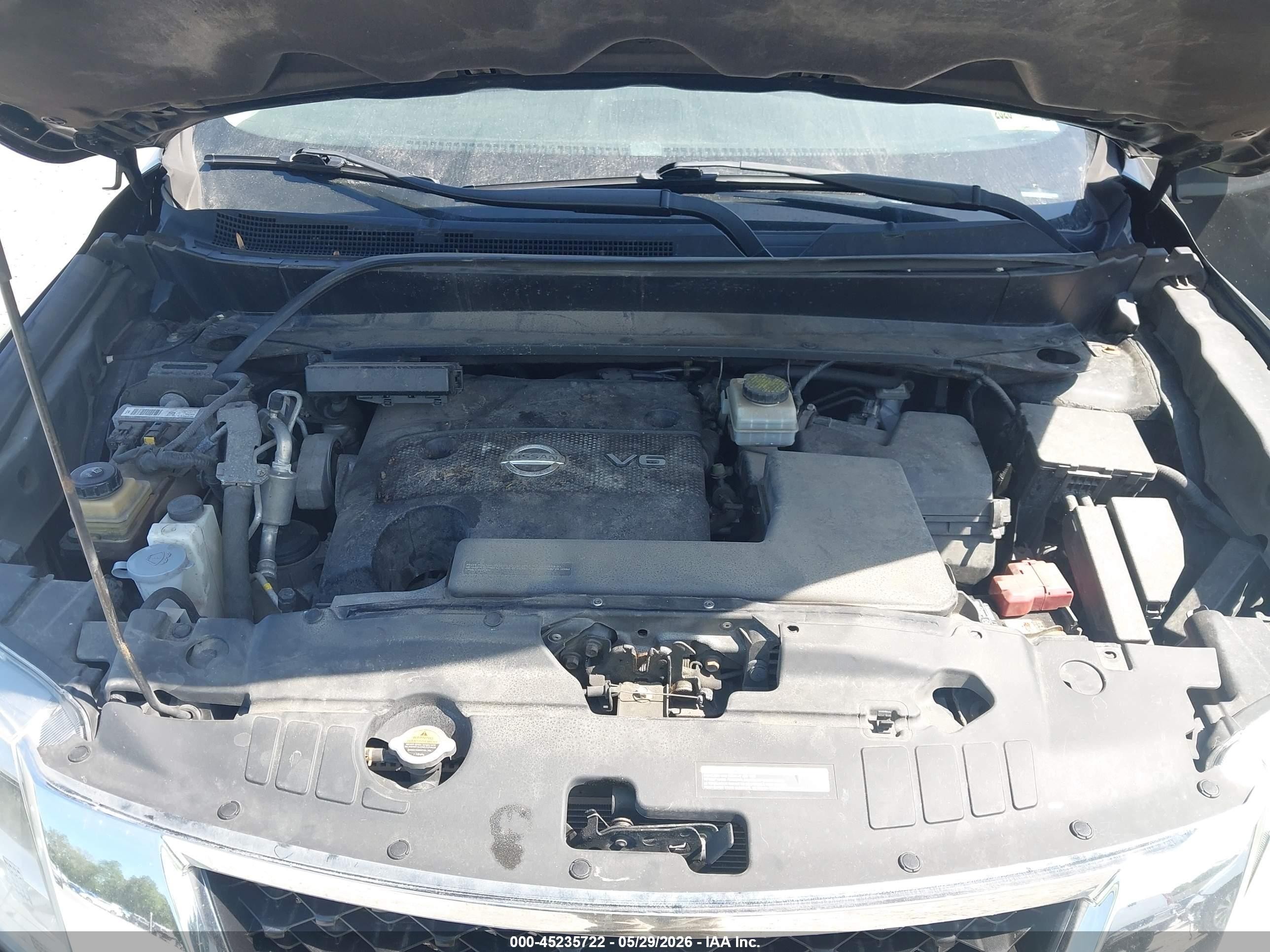 2015 Nissan Pathfinder Sv Gray vin: 5N1AR2MM4FC671855