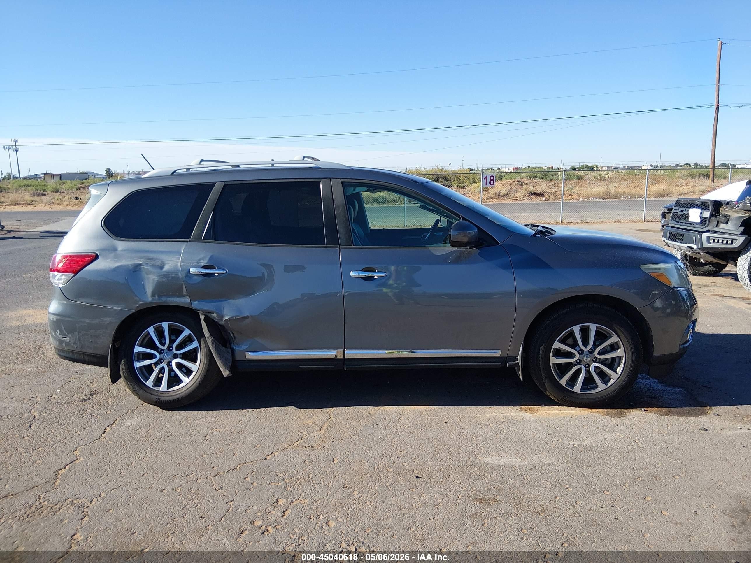 2015 Nissan Pathfinder Sl Gray vin: 5N1AR2MM4FC676778