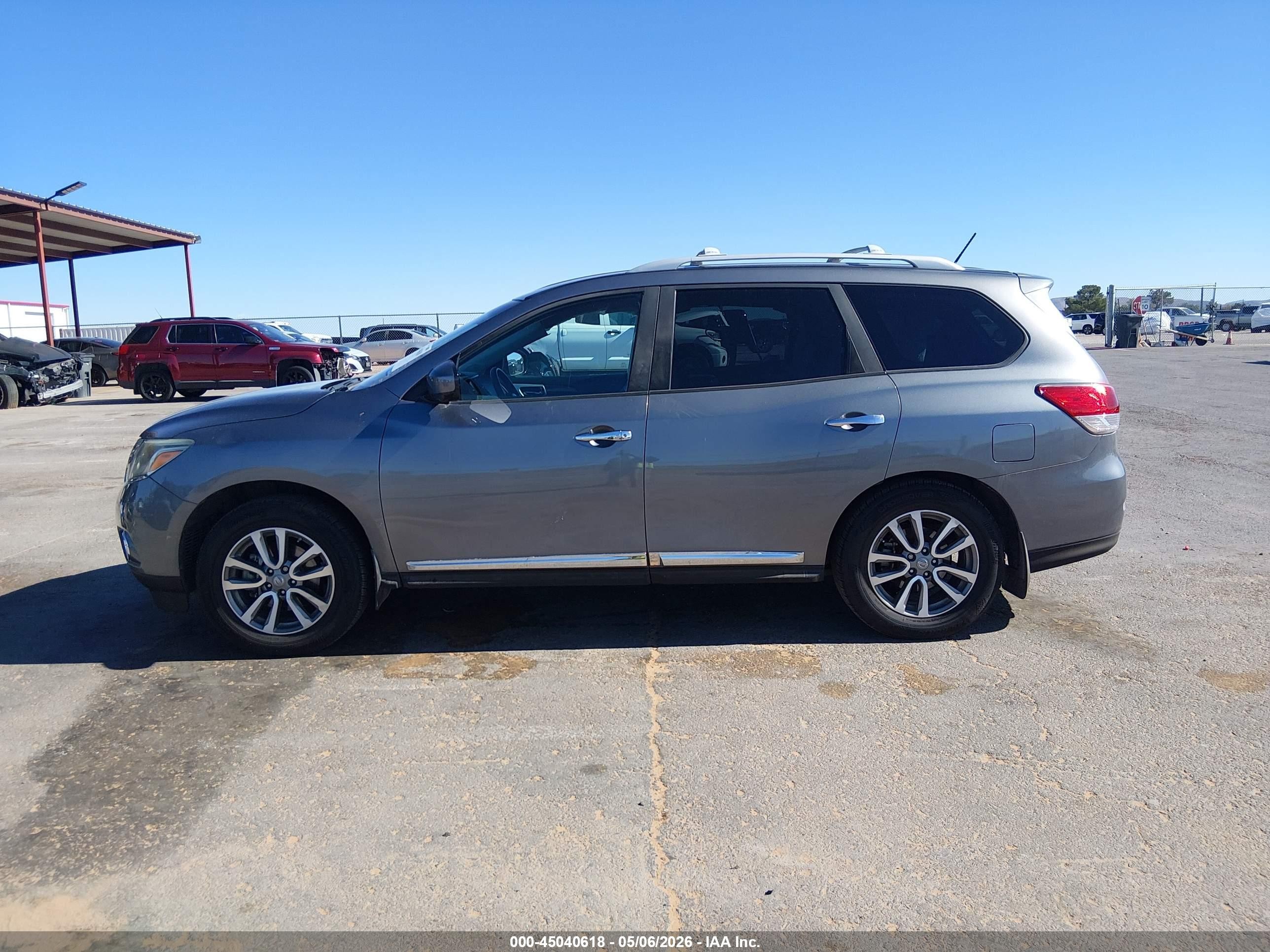 2015 Nissan Pathfinder Sl Gray vin: 5N1AR2MM4FC676778