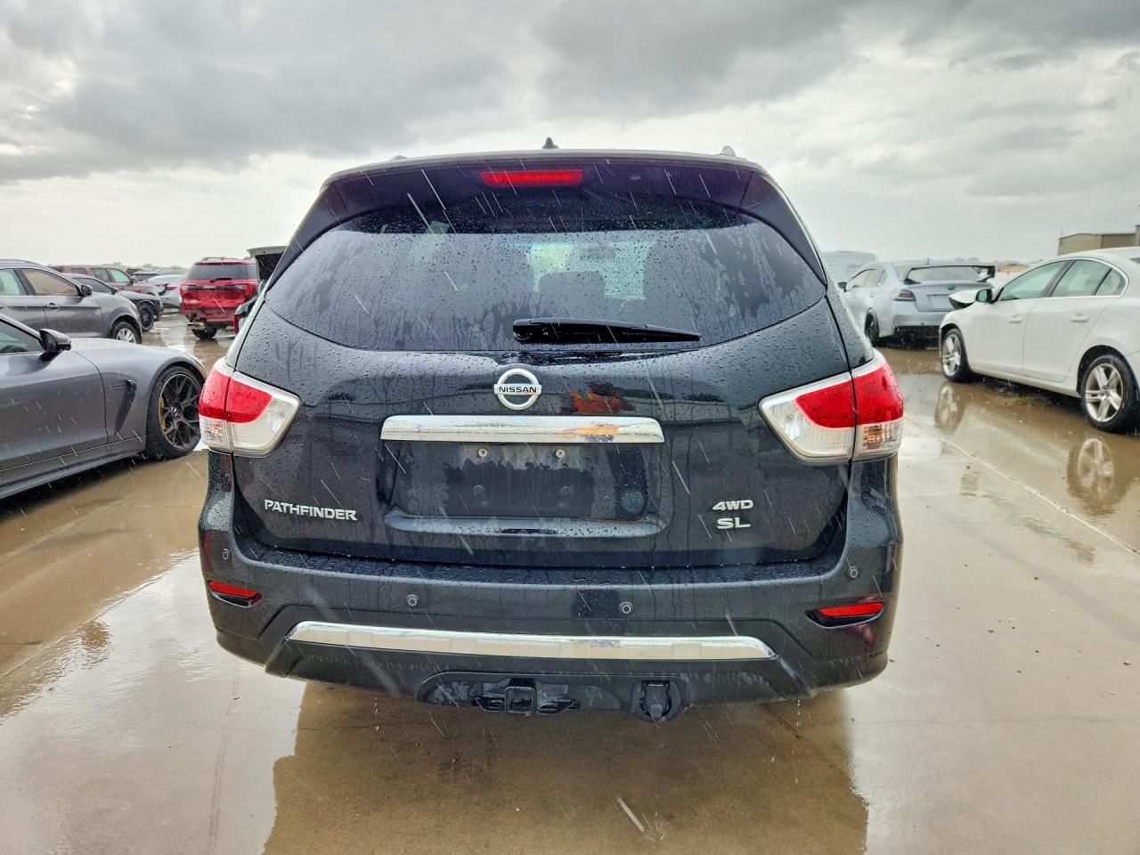 2015 Nissan Pathfinder Sl Black vin: 5N1AR2MM4FC679597