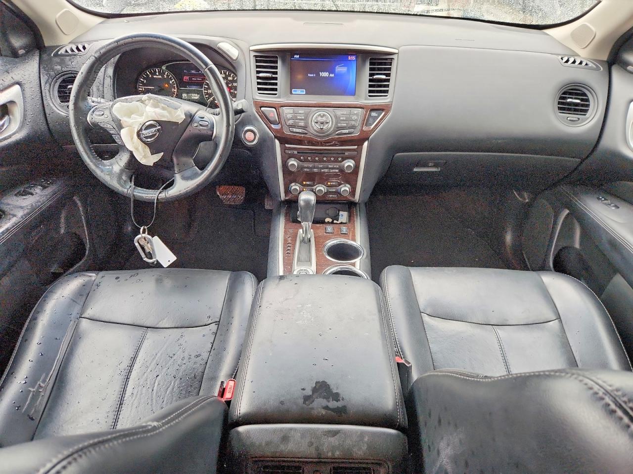 2015 Nissan Pathfinder Sl Black vin: 5N1AR2MM4FC679597