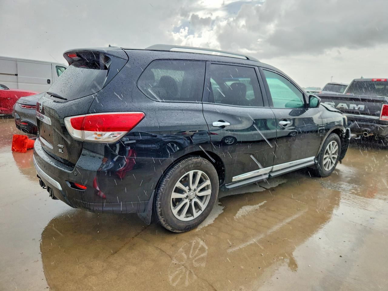 2015 Nissan Pathfinder Sl Black vin: 5N1AR2MM4FC679597