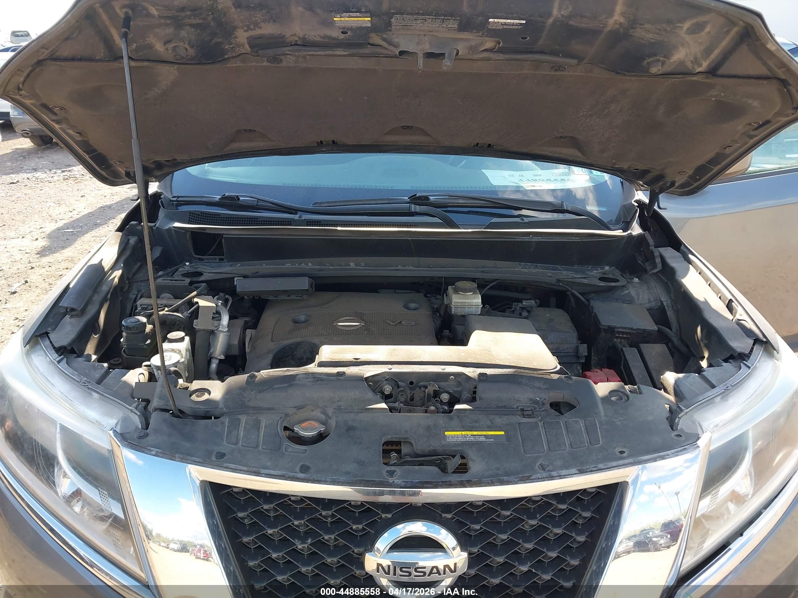2015 Nissan Pathfinder S Gray vin: 5N1AR2MM4FC716566