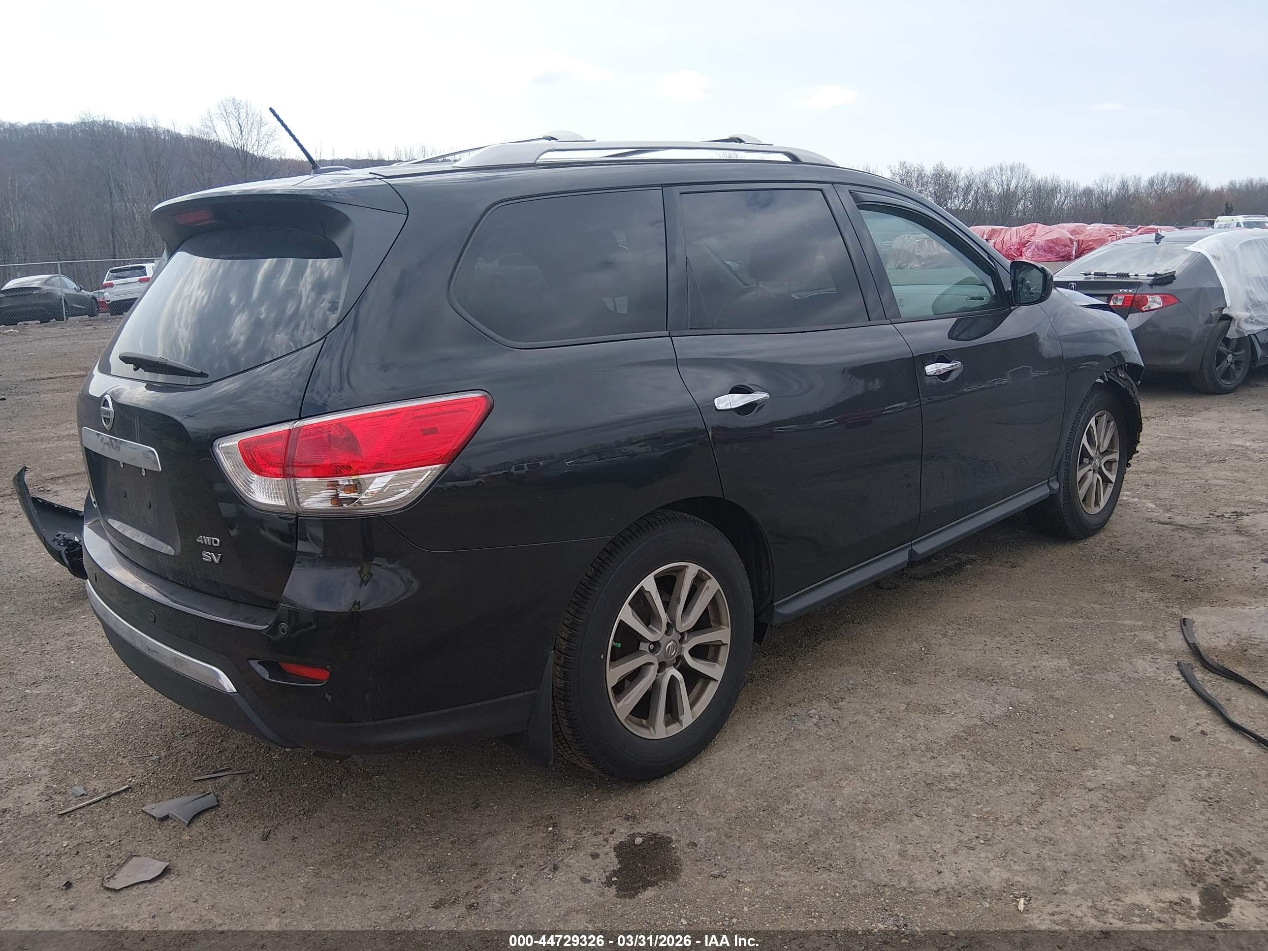 2015 Nissan Pathfinder Sv Черный vin: 5N1AR2MM4FC722996