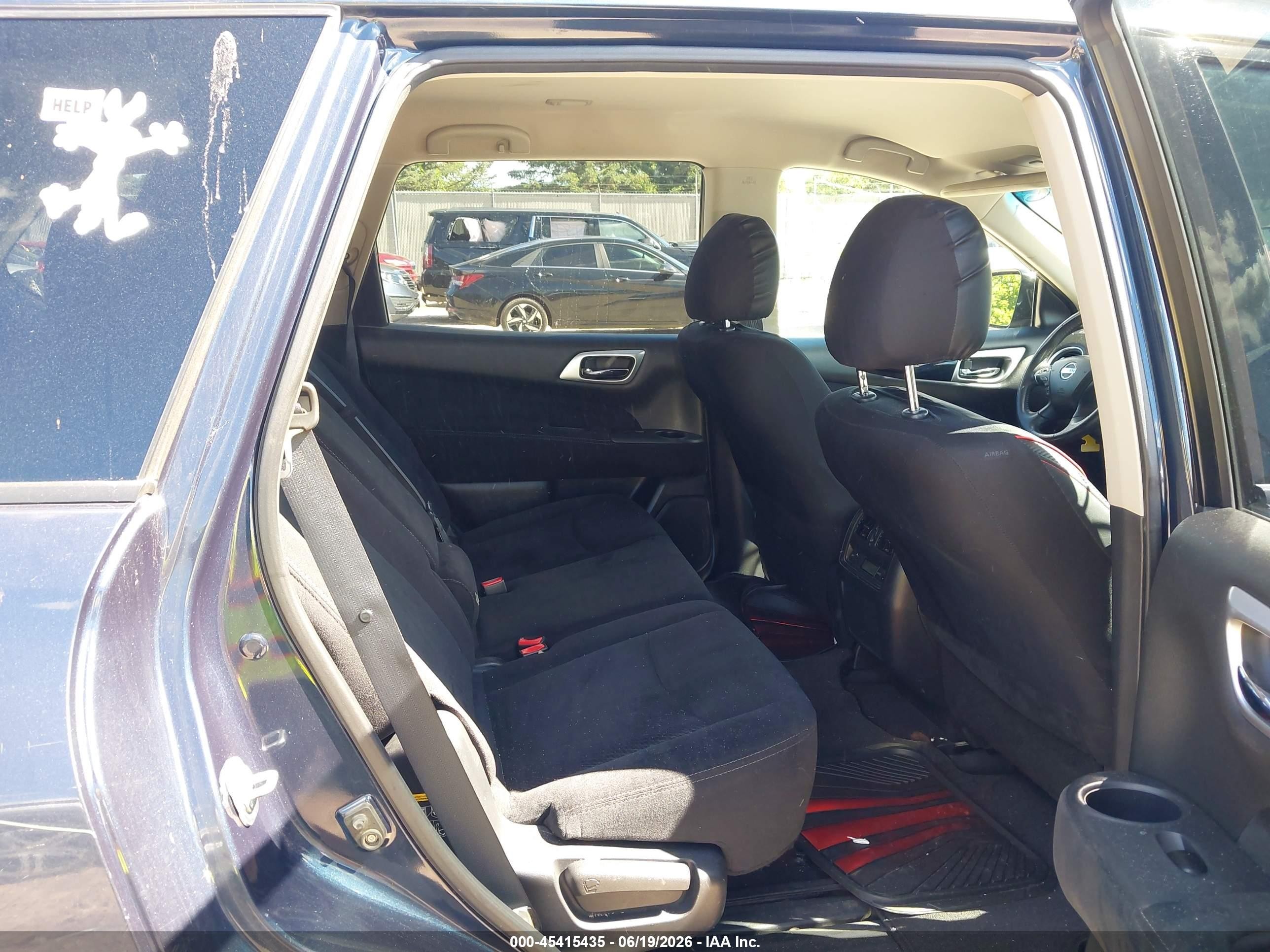 2013 Nissan Pathfinder Sv Blue vin: 5N1AR2MM5DC642359