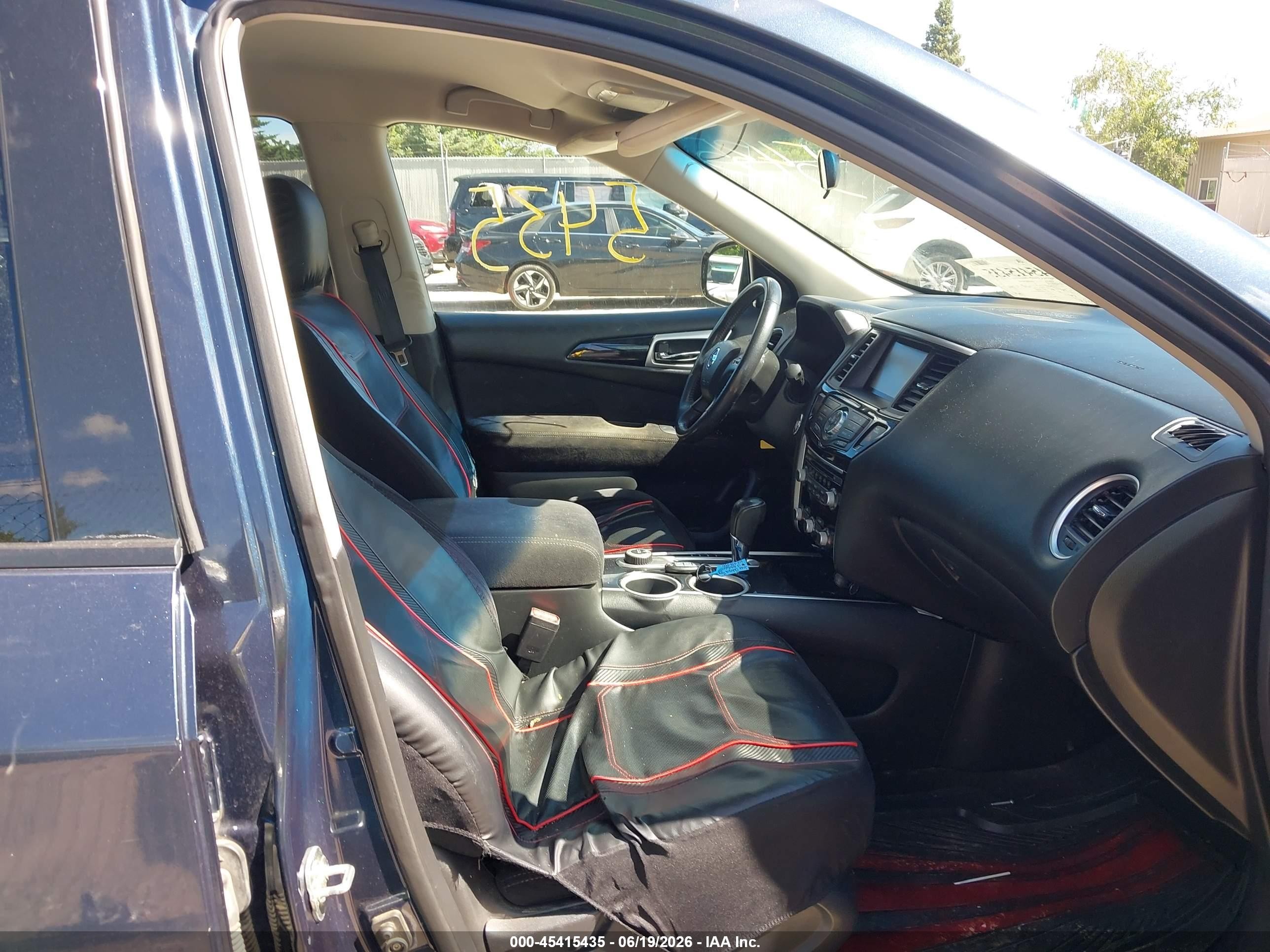 2013 Nissan Pathfinder Sv Blue vin: 5N1AR2MM5DC642359